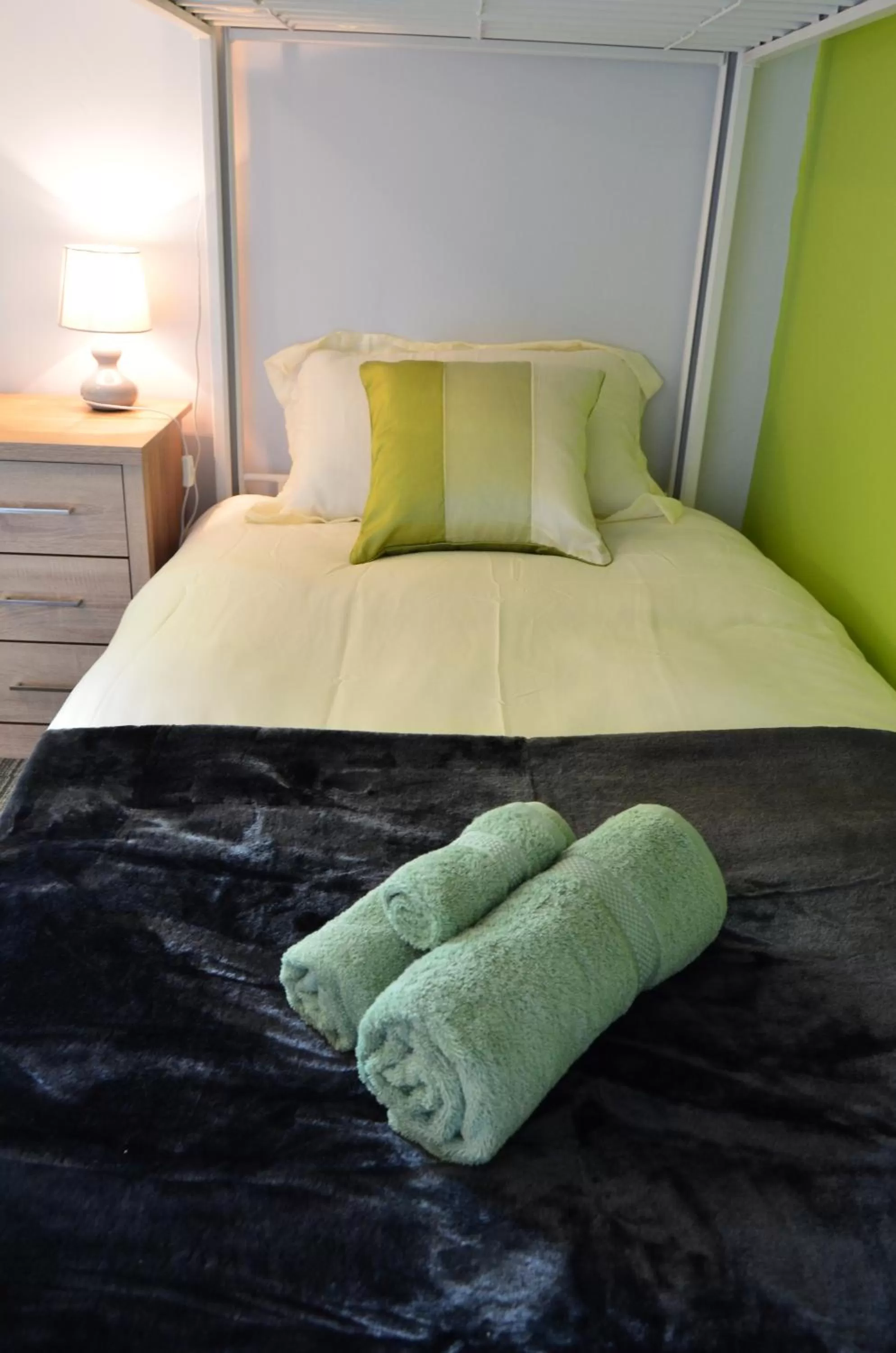 Decorative detail, Bed in Old Trafford Guest House