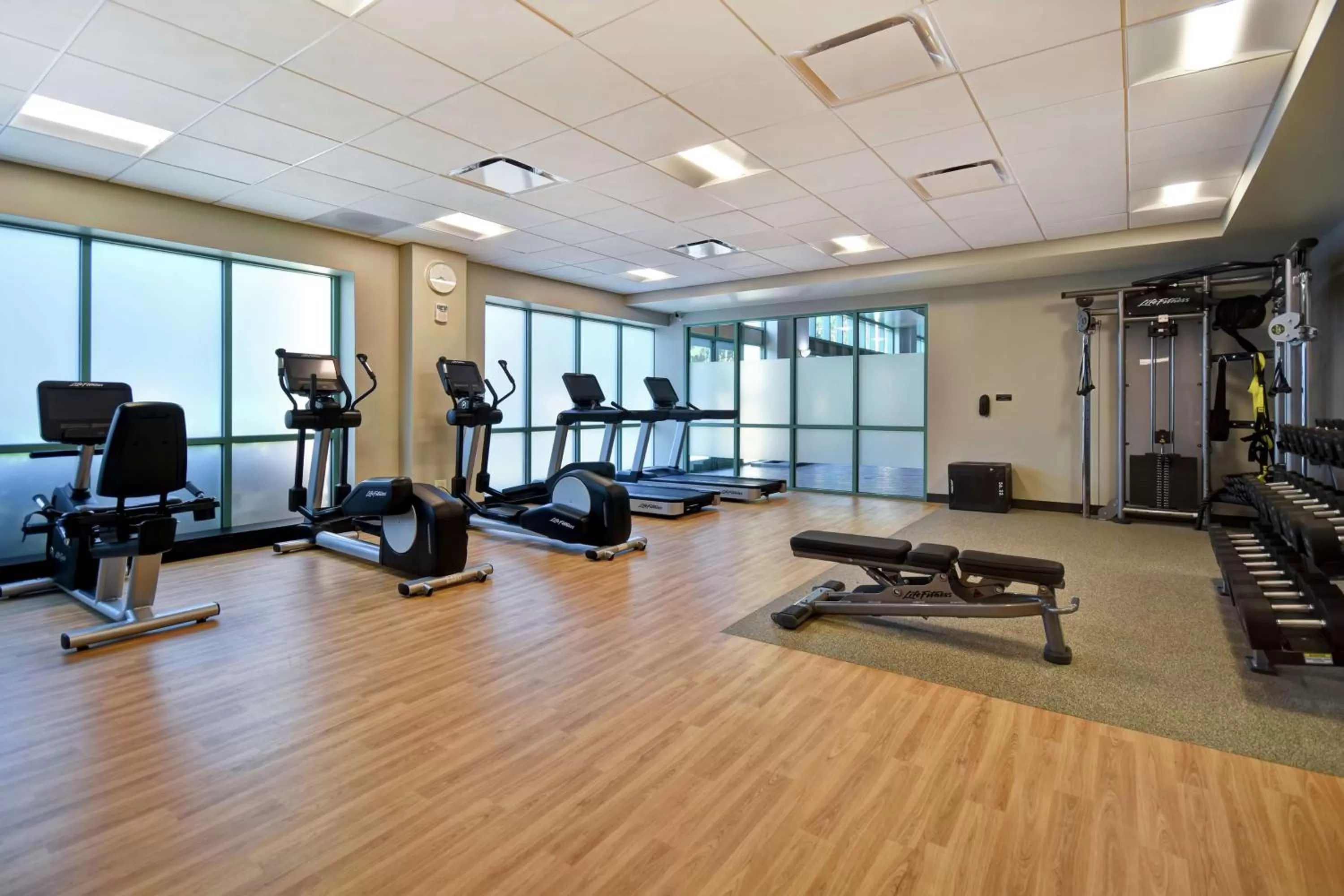Fitness centre/facilities in Embassy Suites by Hilton Raleigh Durham Research Triangle