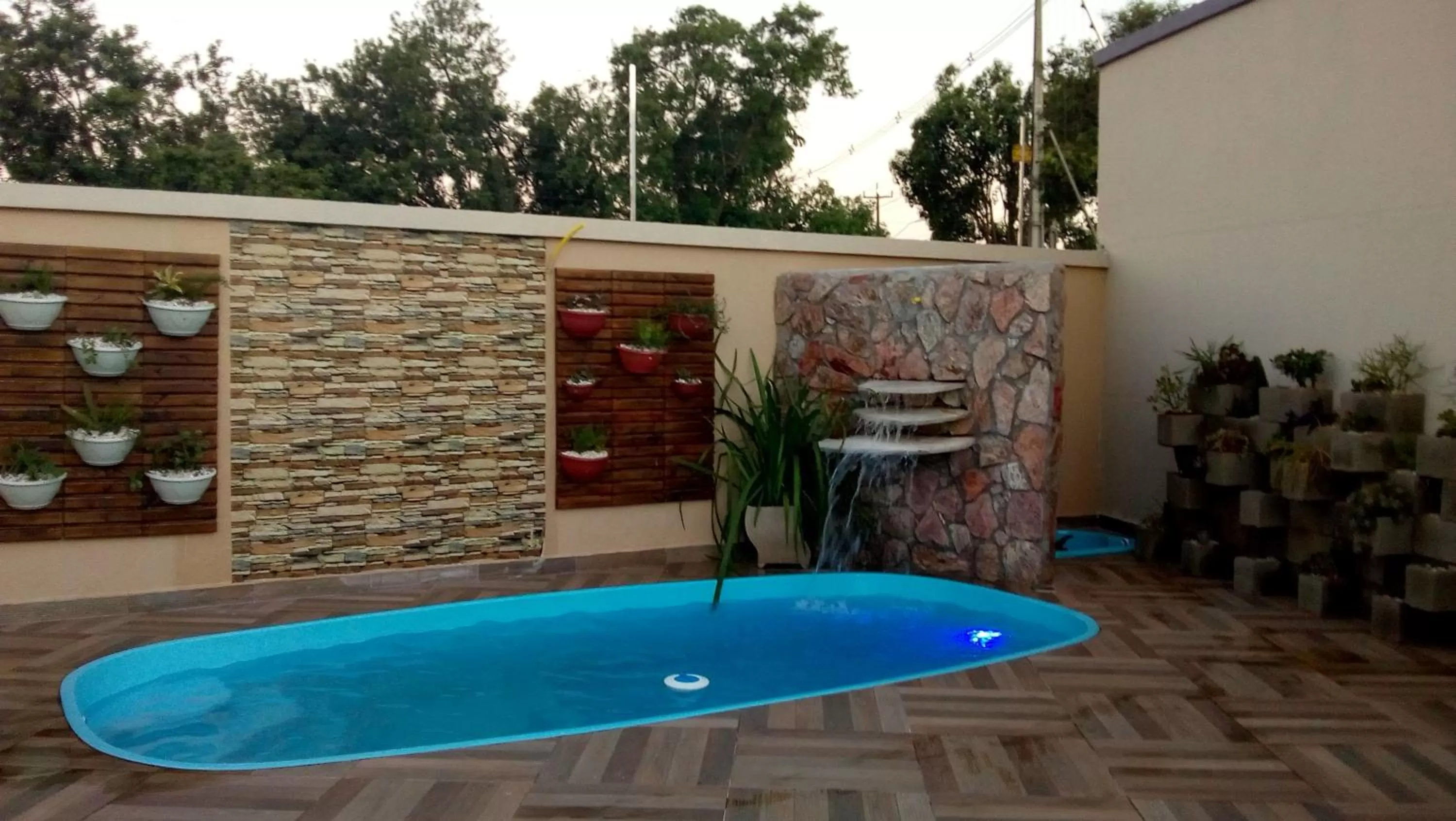 Garden view in Pousada Bom Sono