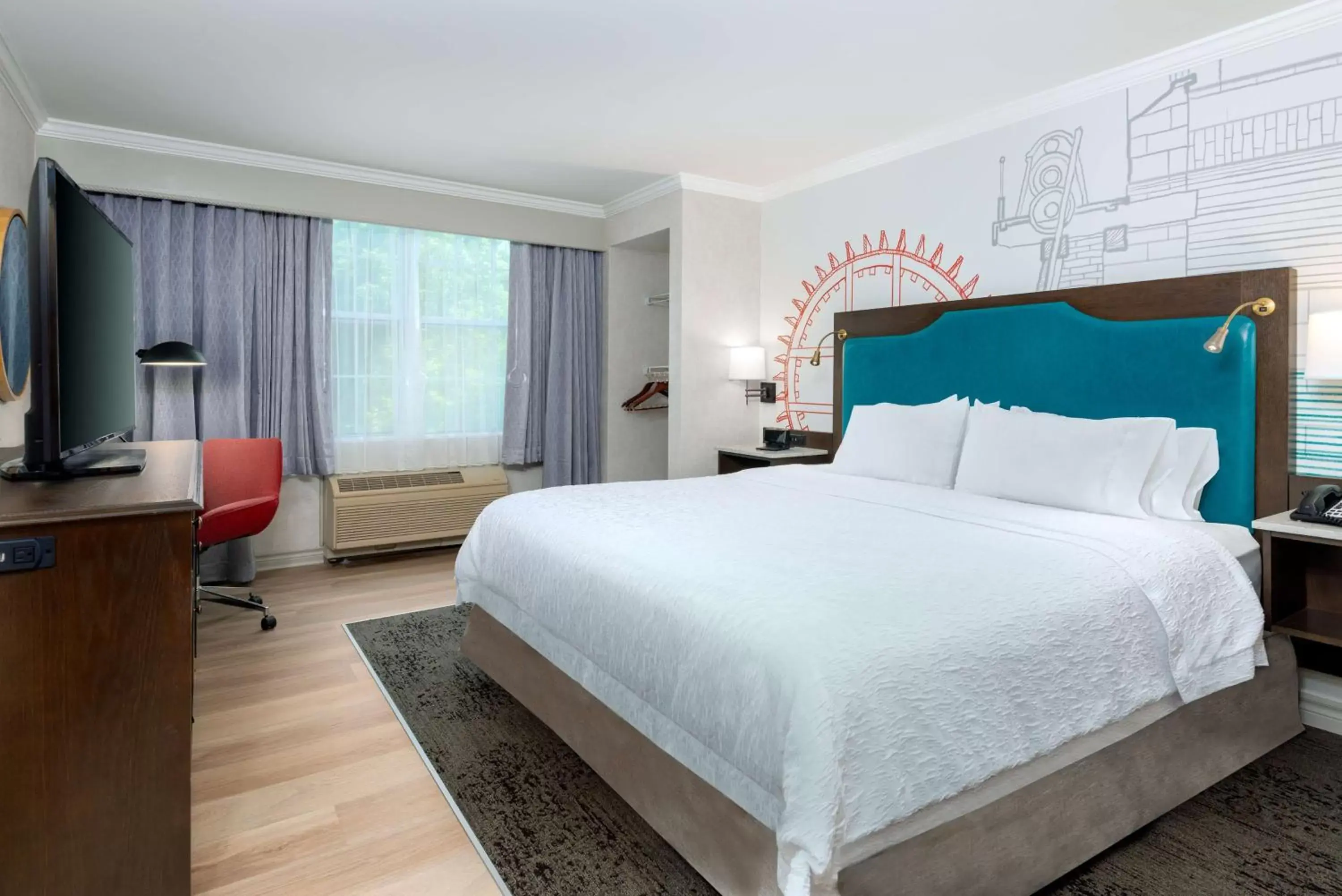 King Room - Mobility Access/Non-Smoking in Hampton Inn Buffalo-Williamsville King Room - Mobility Access/Non-Smoking in Hampton Inn Buffalo-Williamsville