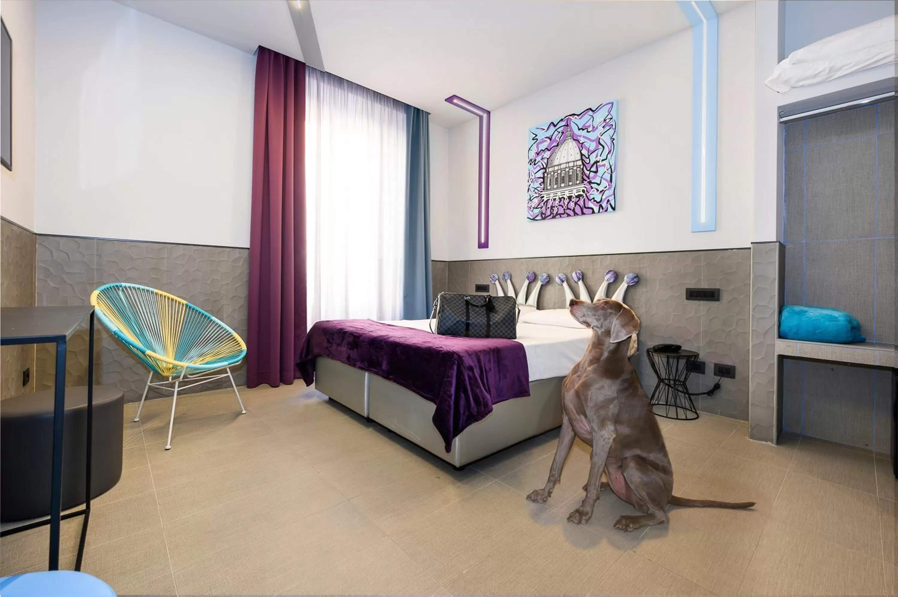 Pets, Bed in Hotel Relais Dei Papi