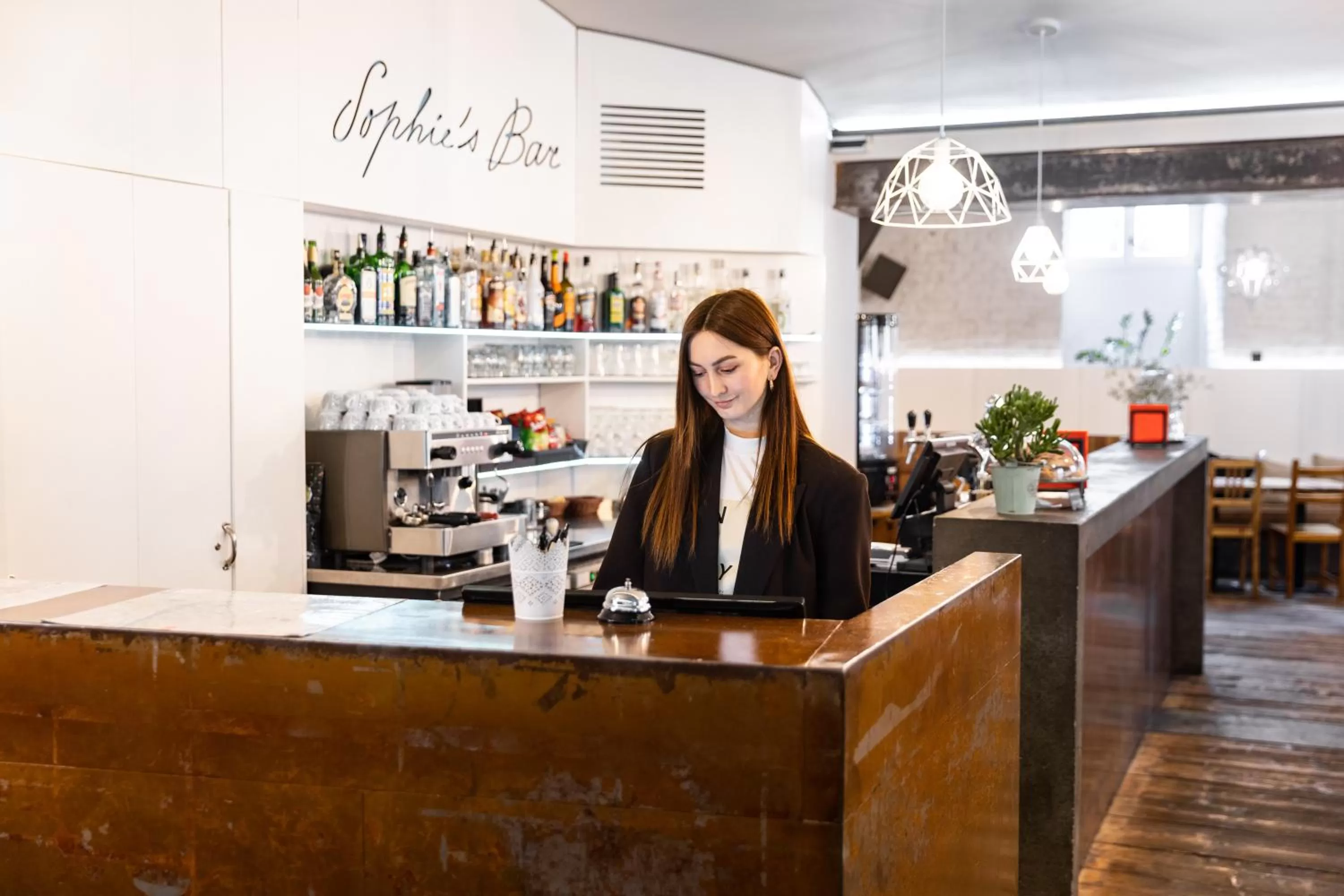 Lobby or reception in Sophie's Hostel