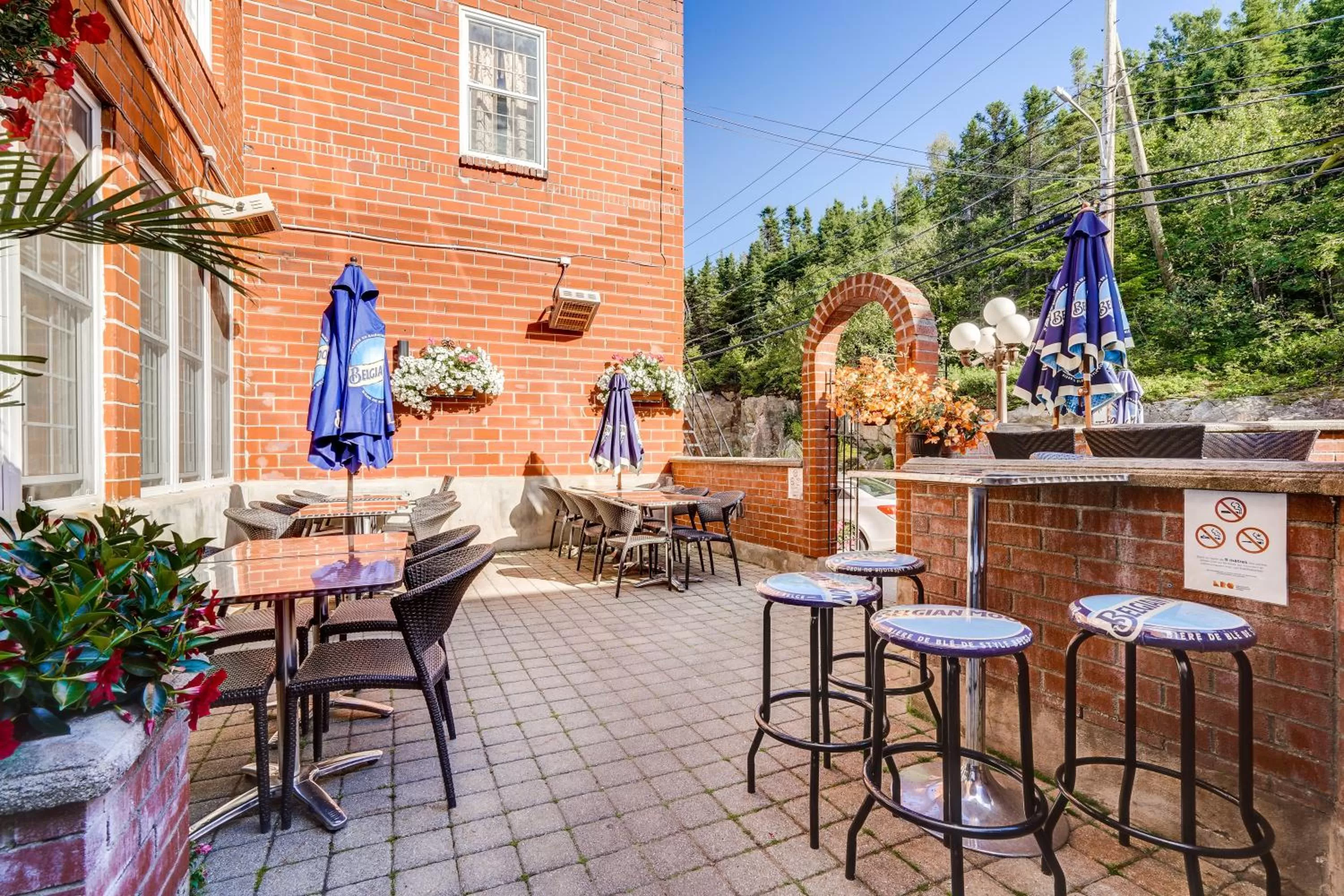 Patio in Le Grand Hôtel