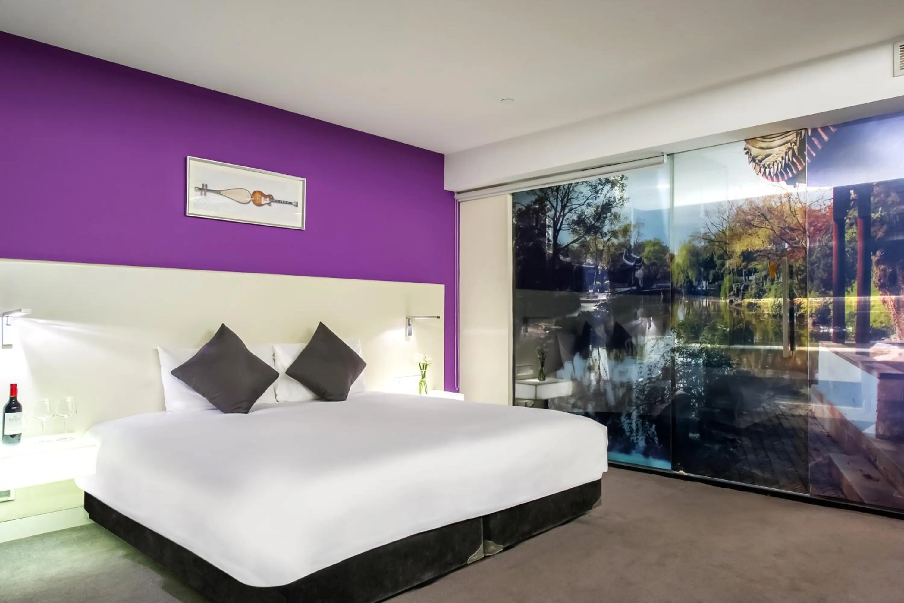 Bed in Hotel Soul Suzhou