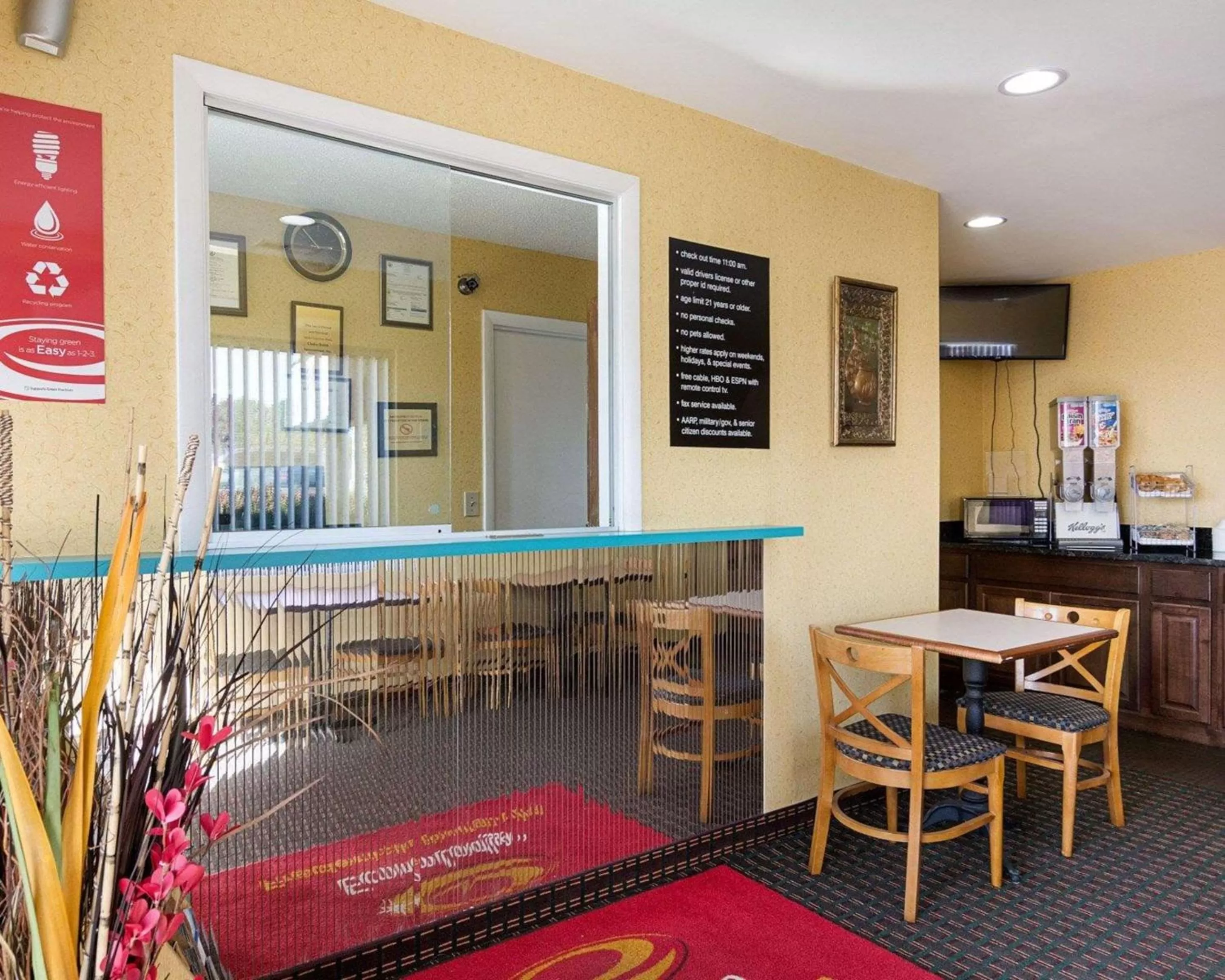 Lobby or reception in Econo Lodge Fredericksburg near I-95