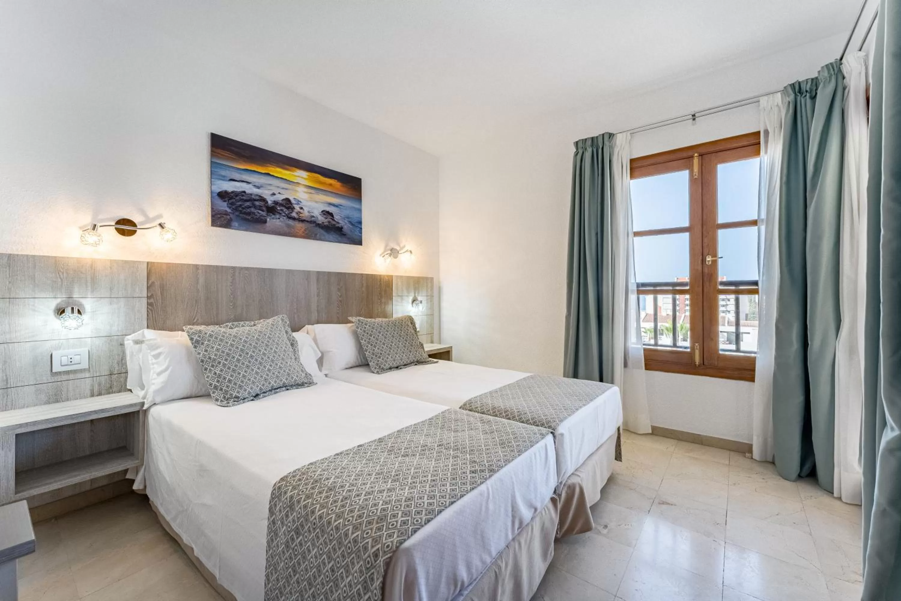 Bed in Klayman Olivina Aparthotel