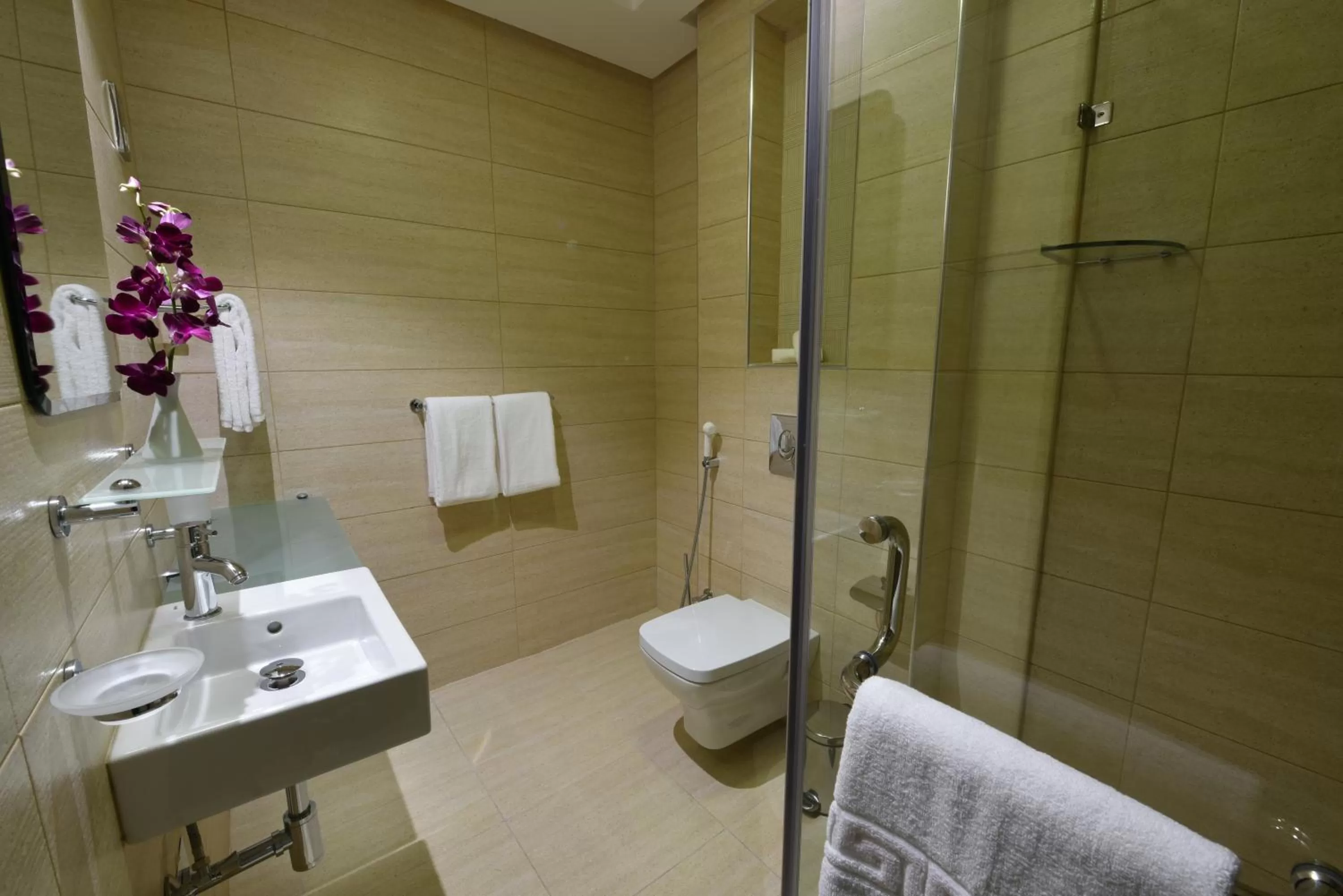 Shower in Ramada Encore by Wyndham Kuwait Downtown