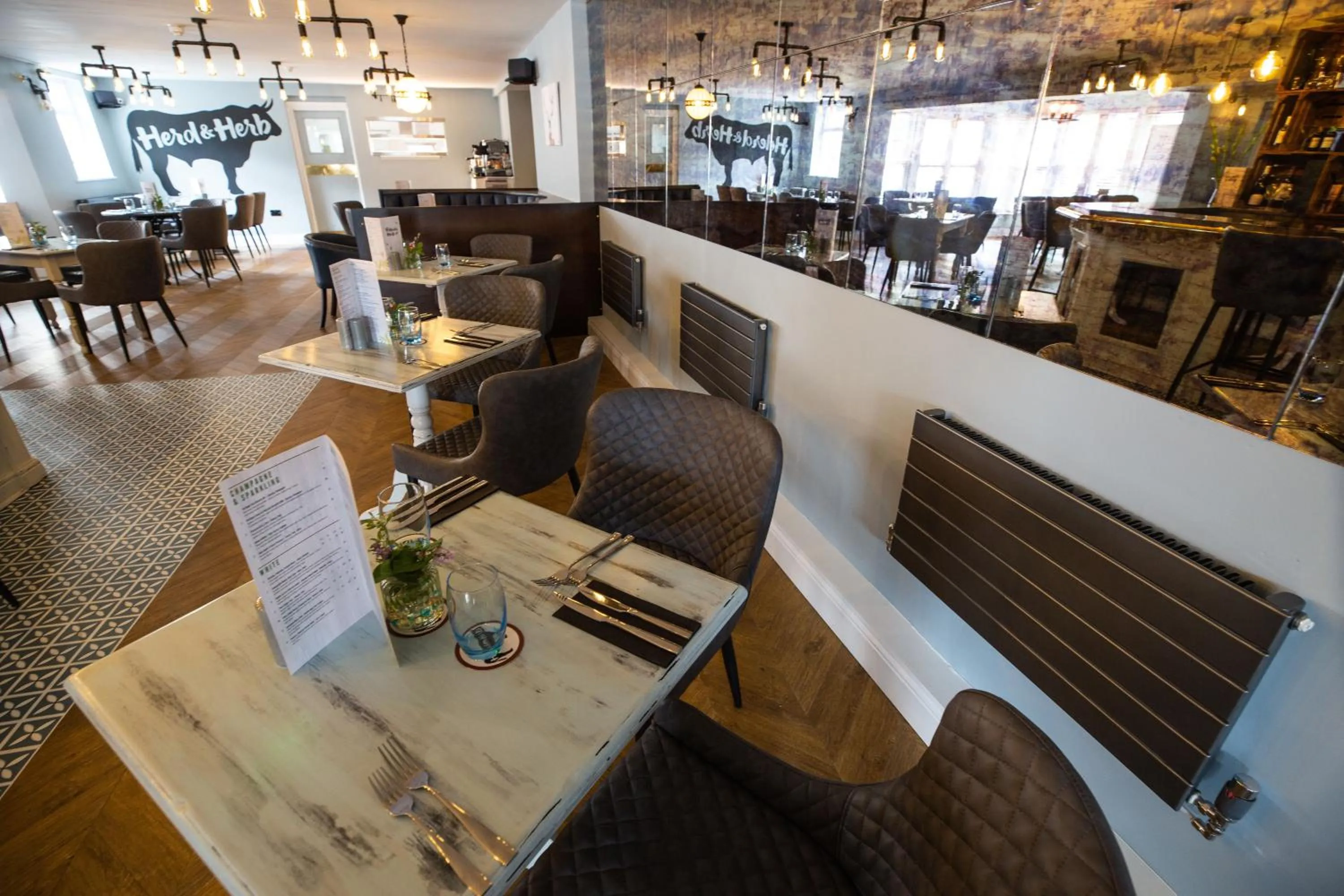 Dining area in Hardwick Arms Hotel