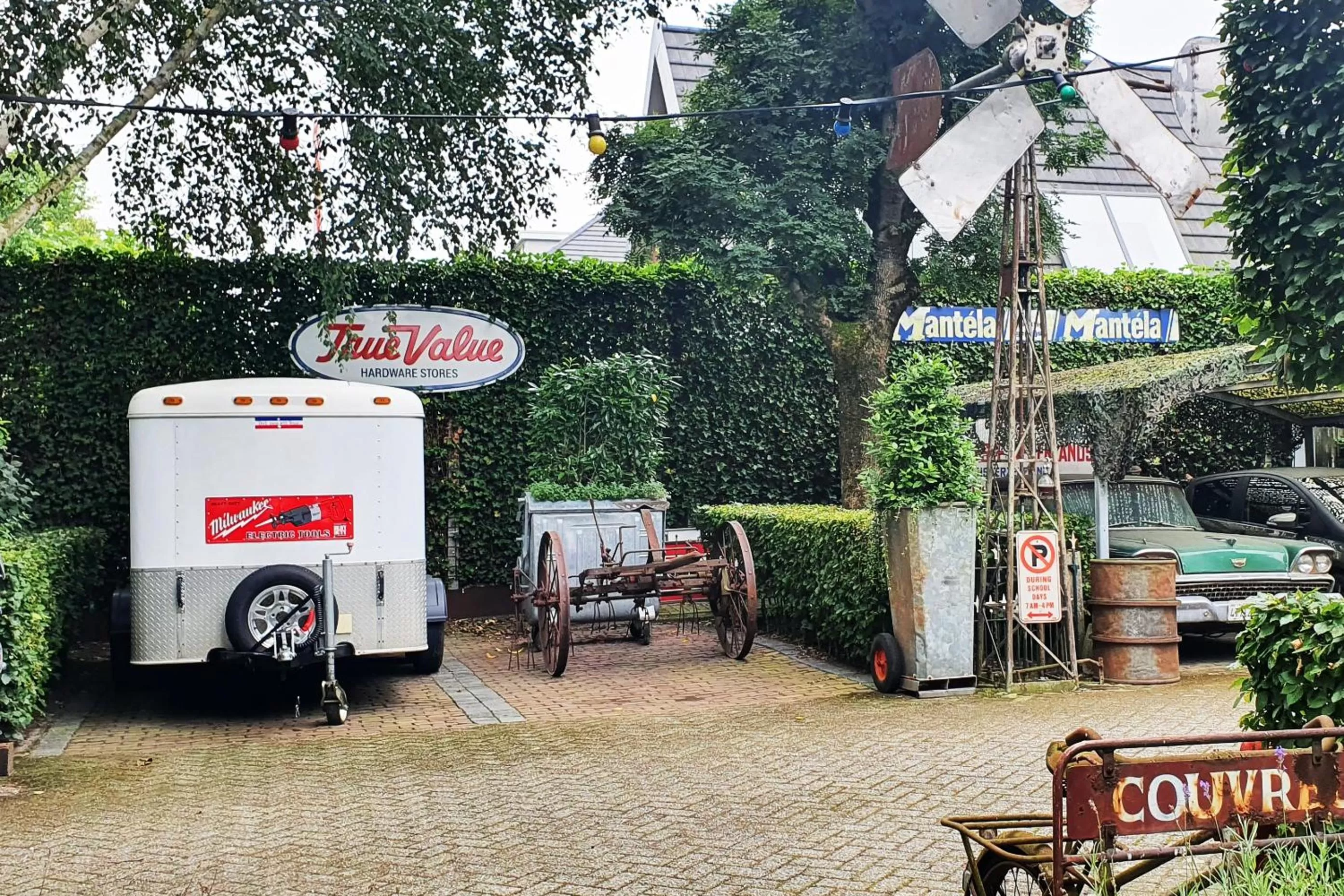 Garden view in AirstreamNB