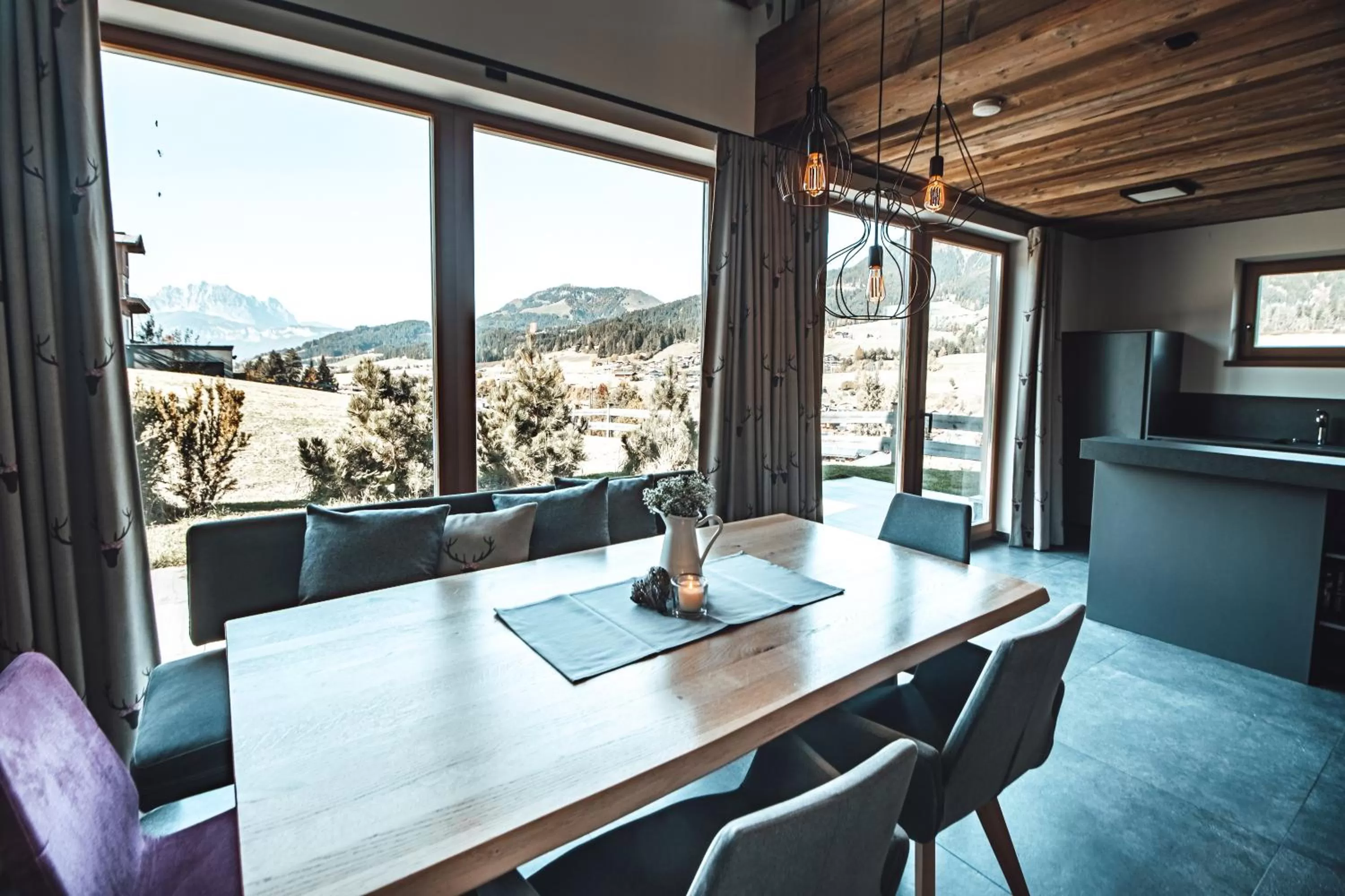 Seating area in Farm Hotel Chalet Grosslehen