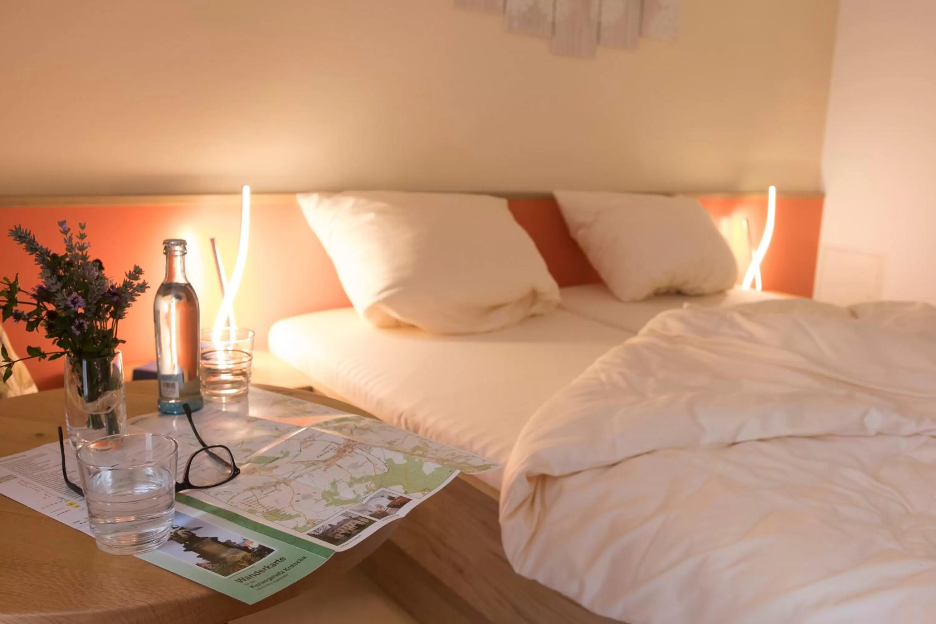 Bed in Landhotel Kräuterbergl Kreischa