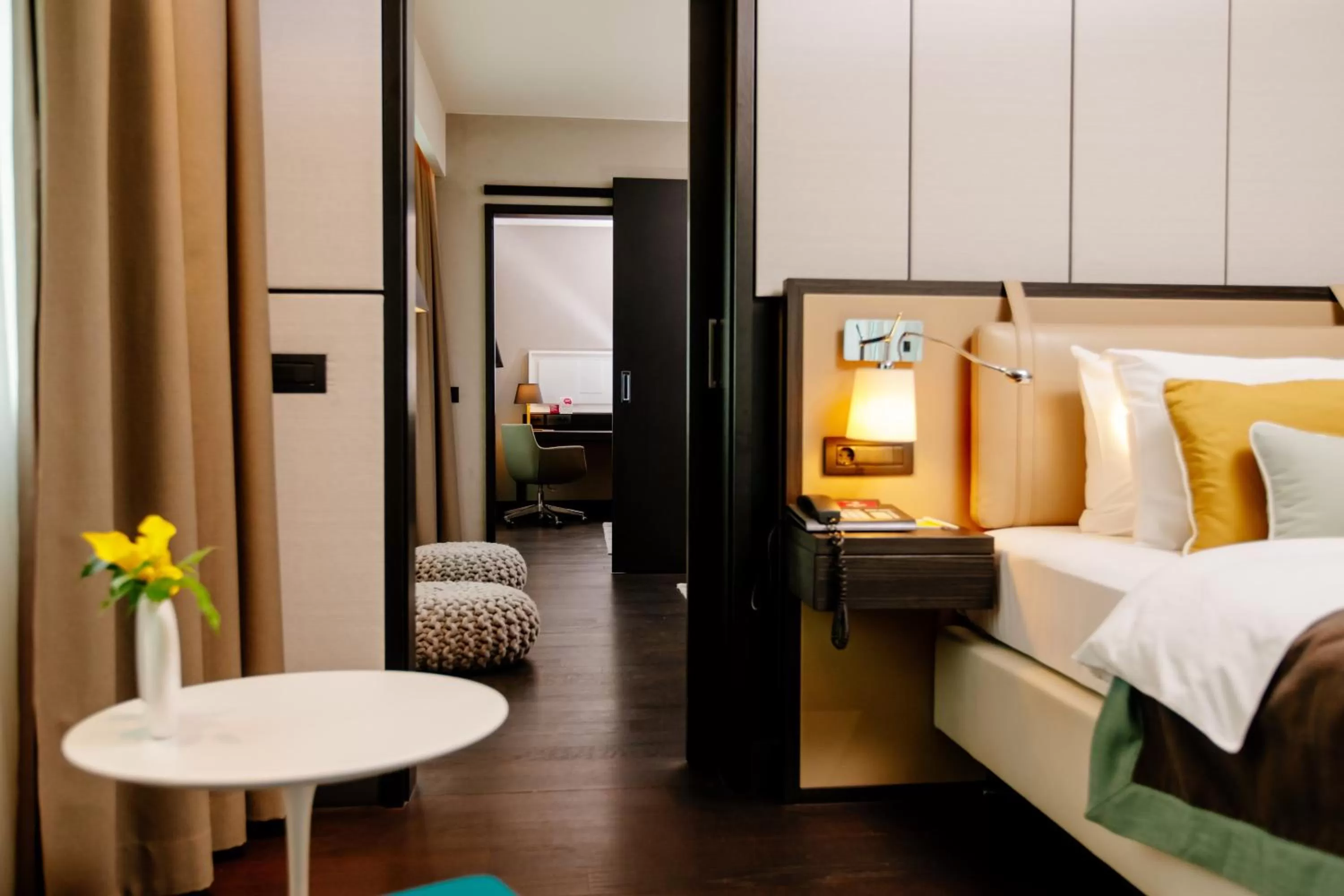 Bedroom, Bed in Crowne Plaza Belgrade by IHG