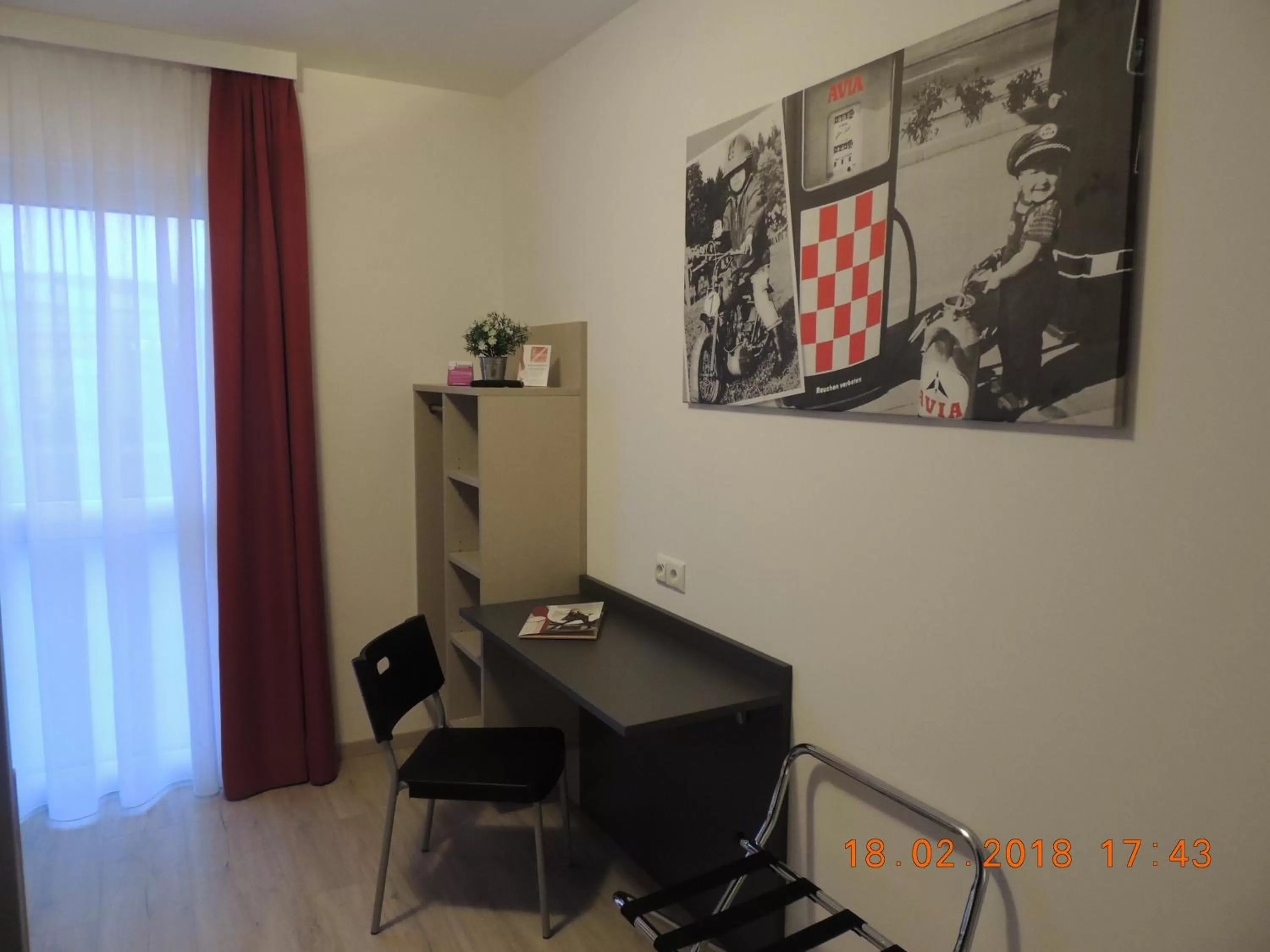 Decorative detail, TV/Entertainment Center in AVIA Motel Bisamberg