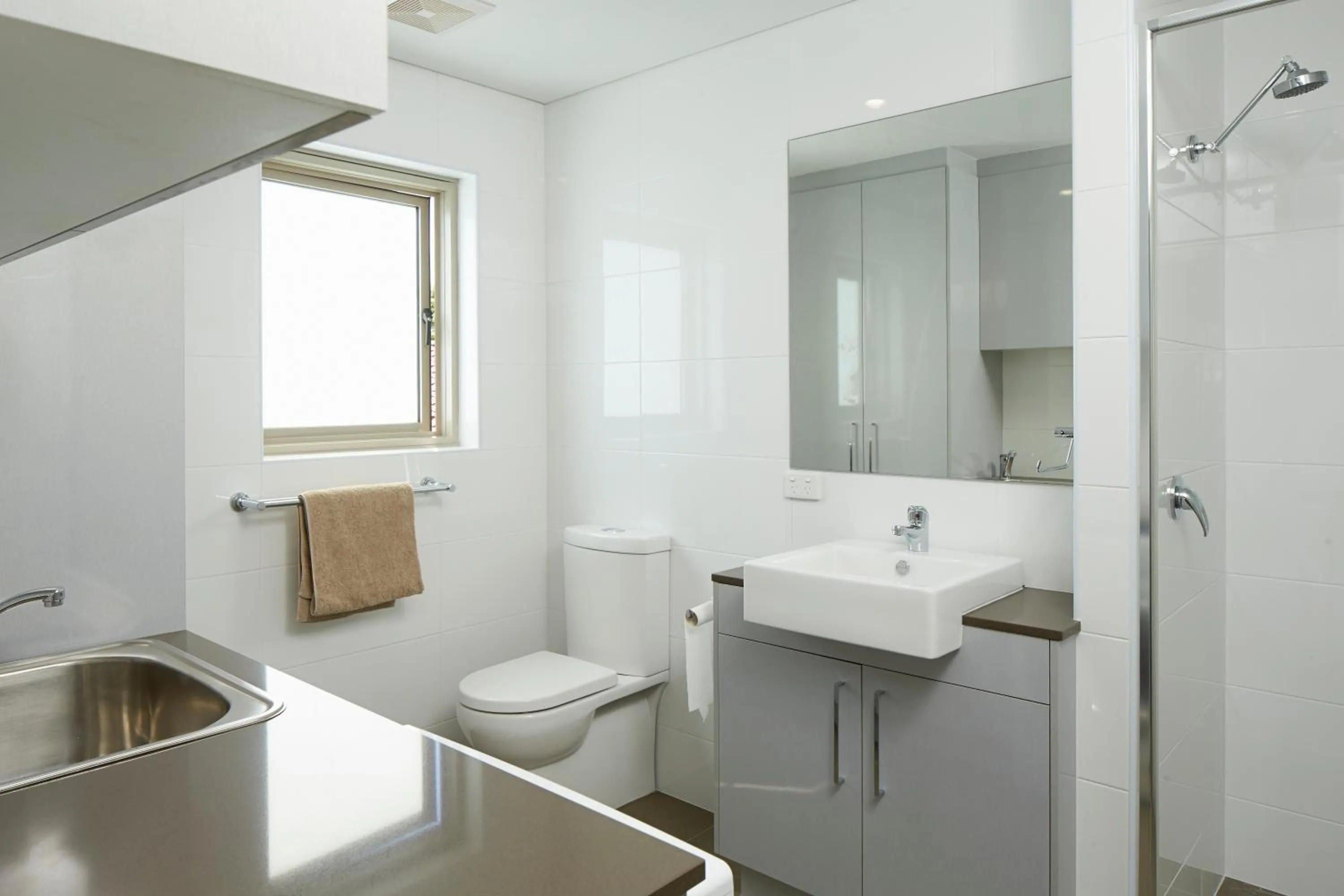 Bathroom in Baileys Serviced Apartments