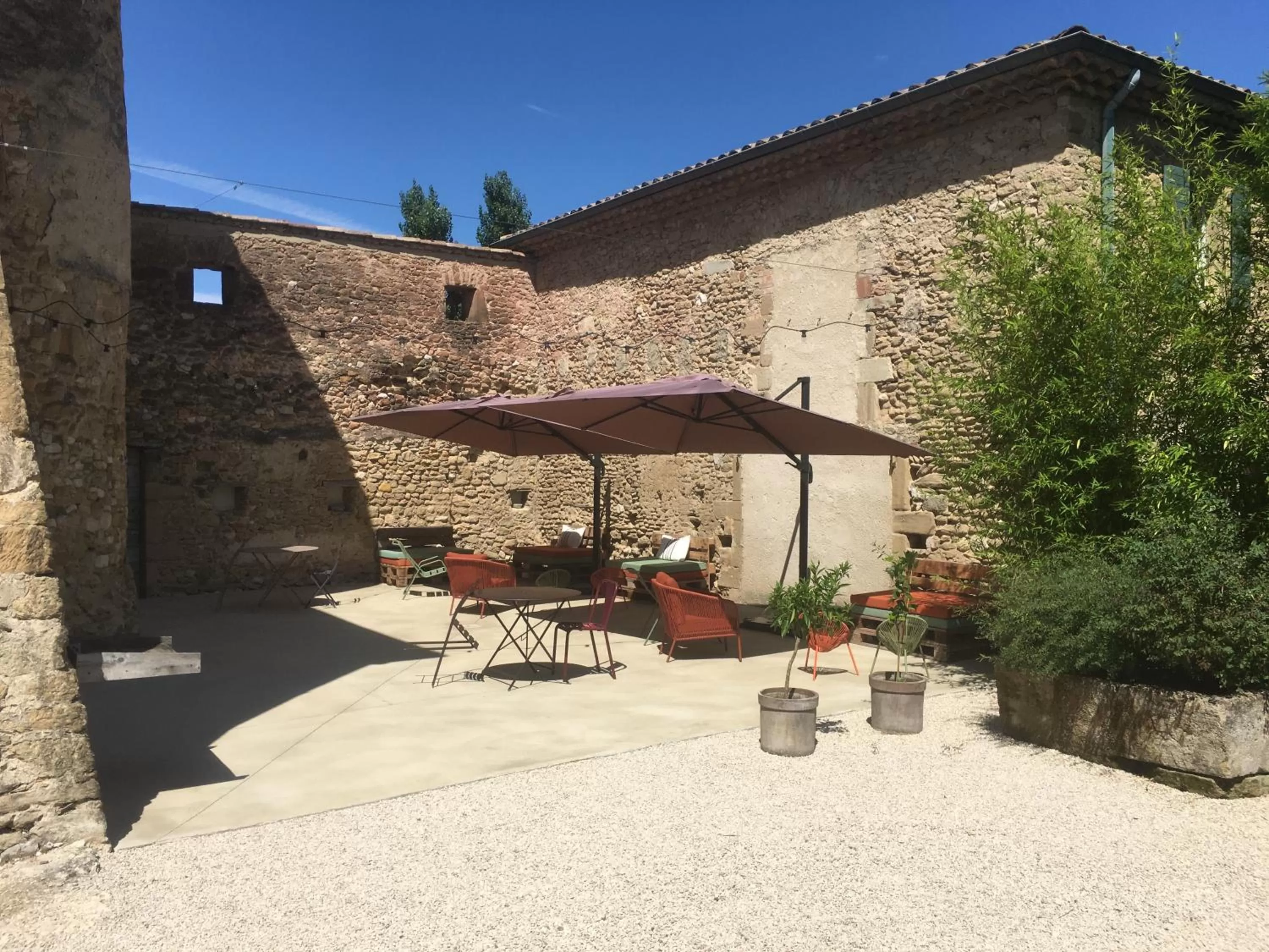 Patio, Property Building in La Grande Maison