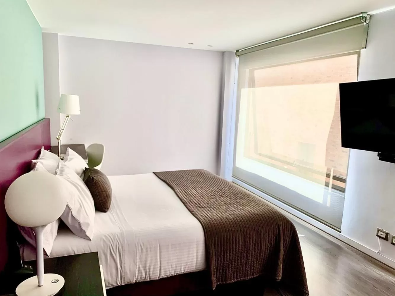 Bedroom, Bed in Central Apartamentos Bogotá