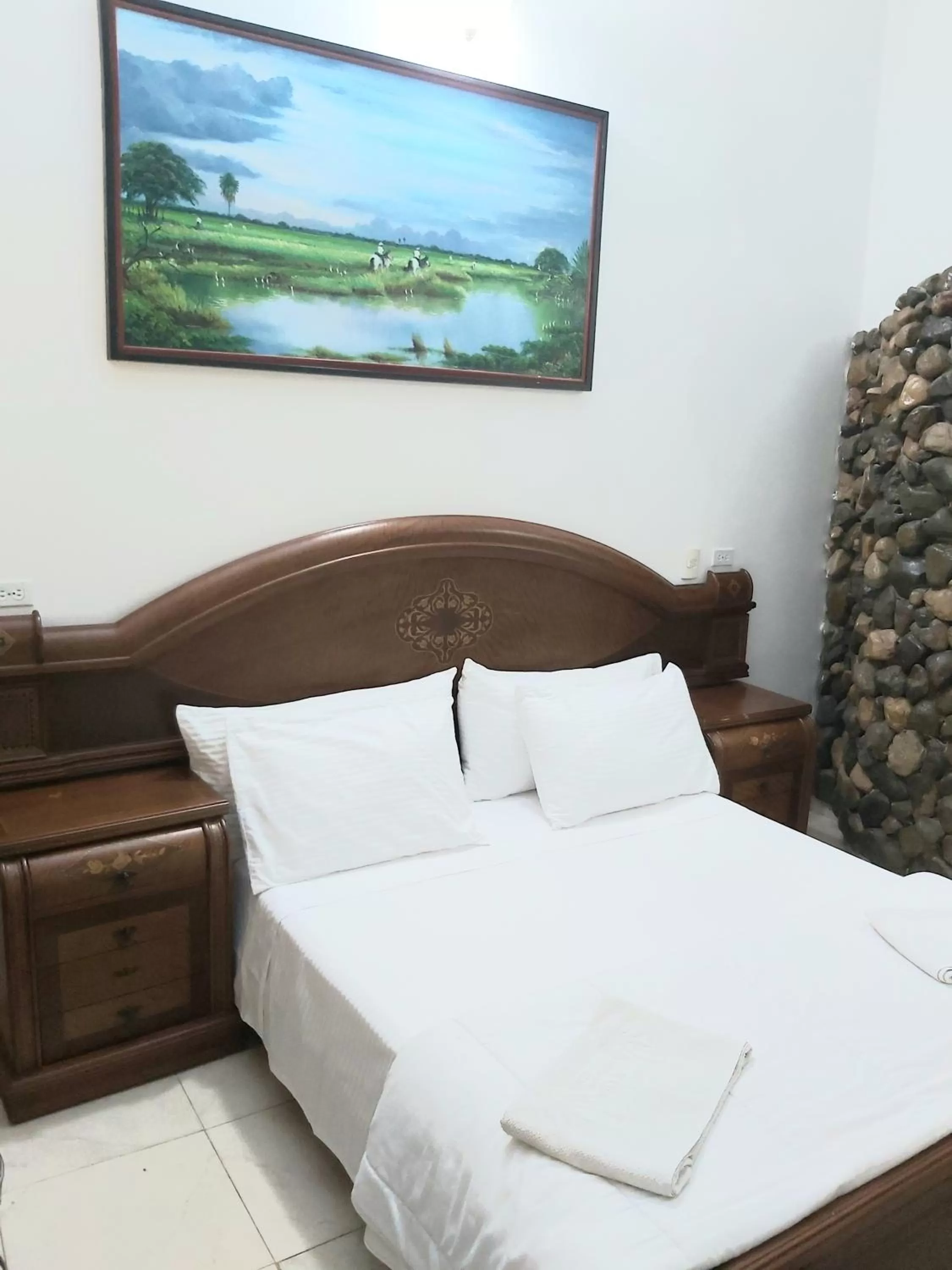 Bed in Eco-Hotel Villa Elina