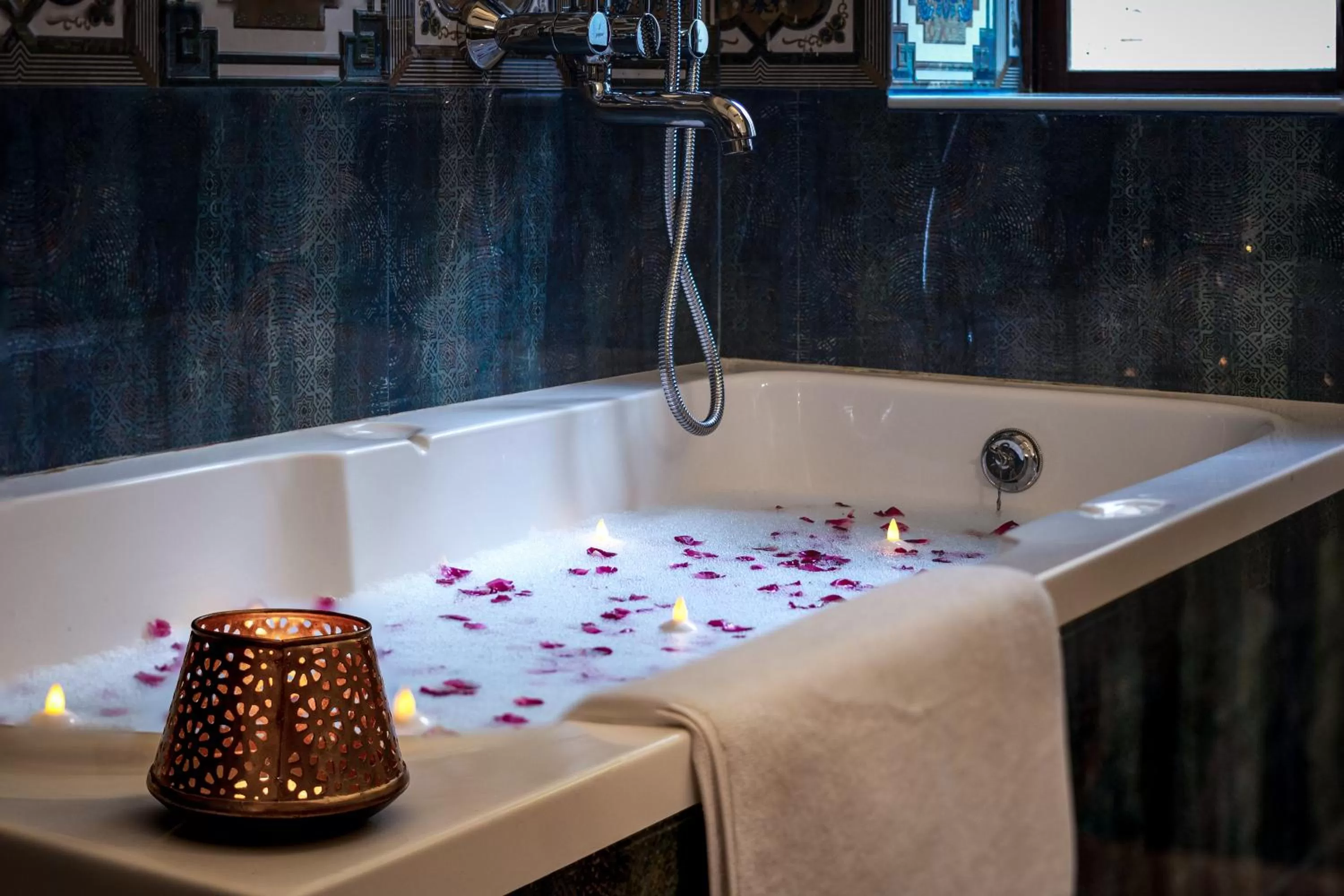 Bathroom in WelcomHeritage Mohangarh Fort