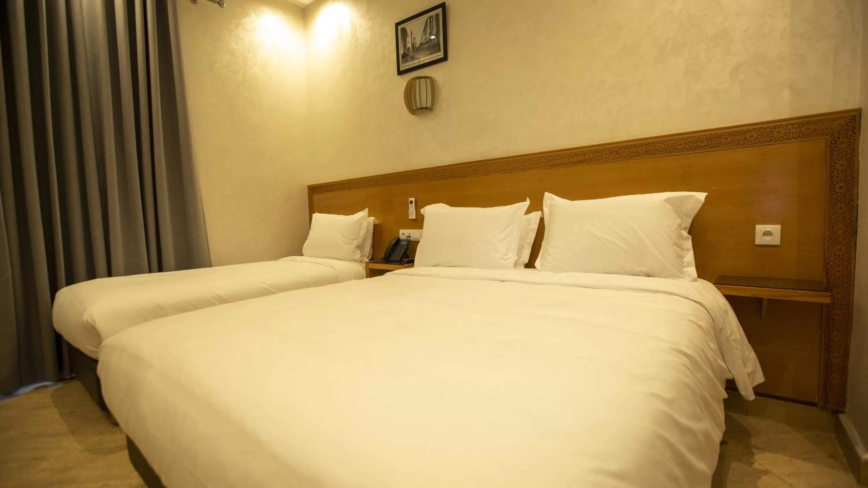 Bed in Hotel de paris