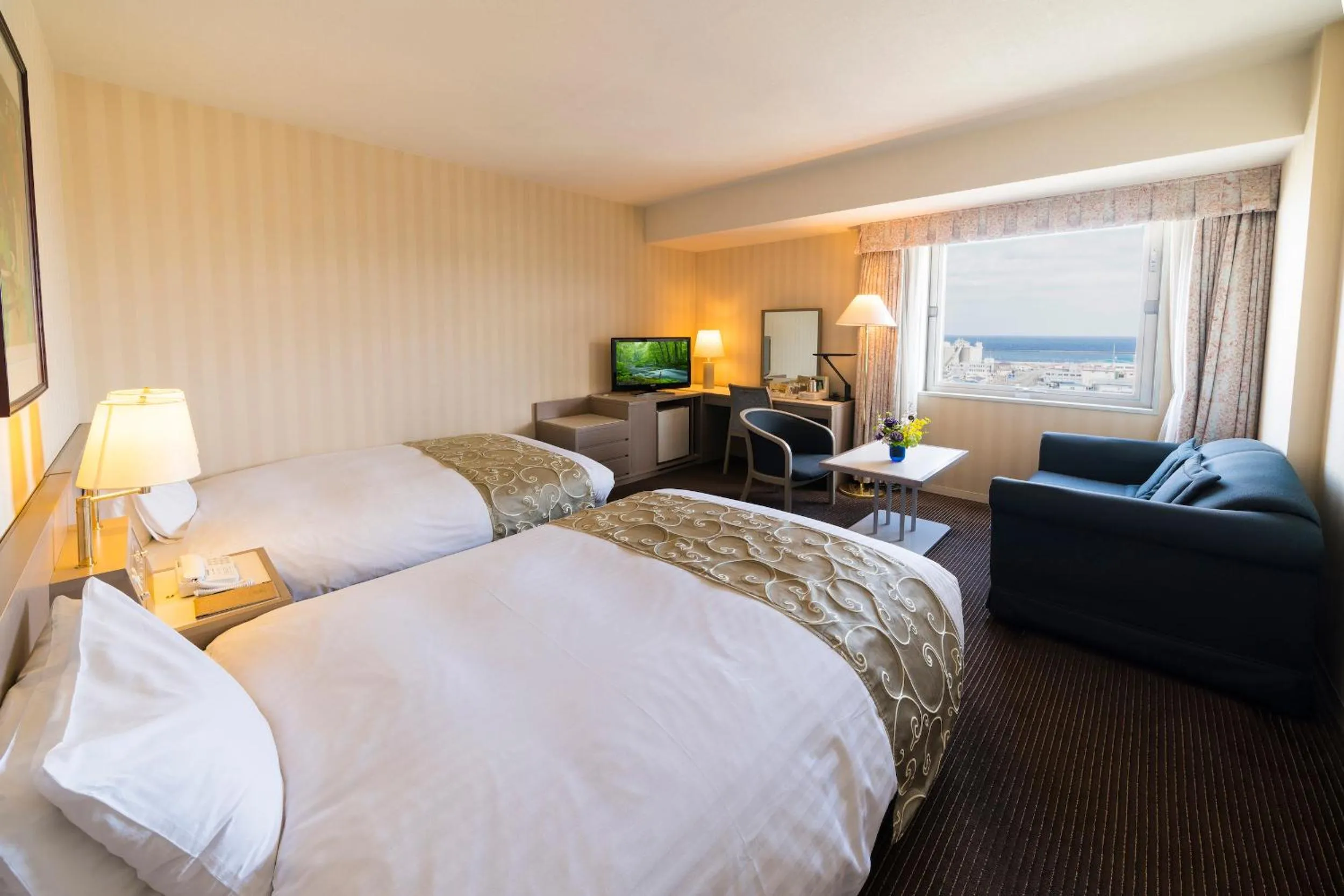 Twin Room with Sea View - single occupancy - Smoking in Hotel Aomori