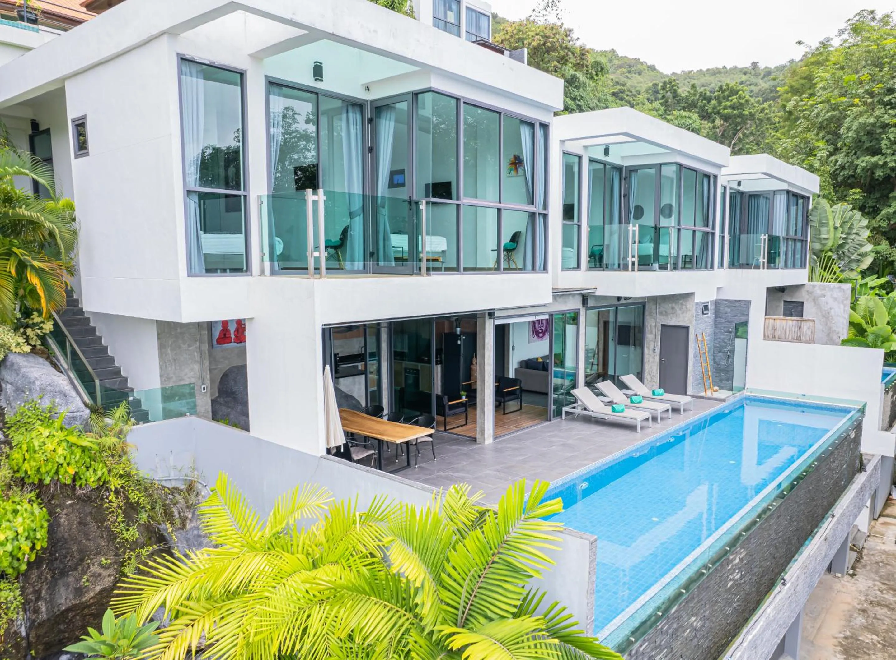 Property building in Baan Saint-Tropez Seaview Villas Kata Beach