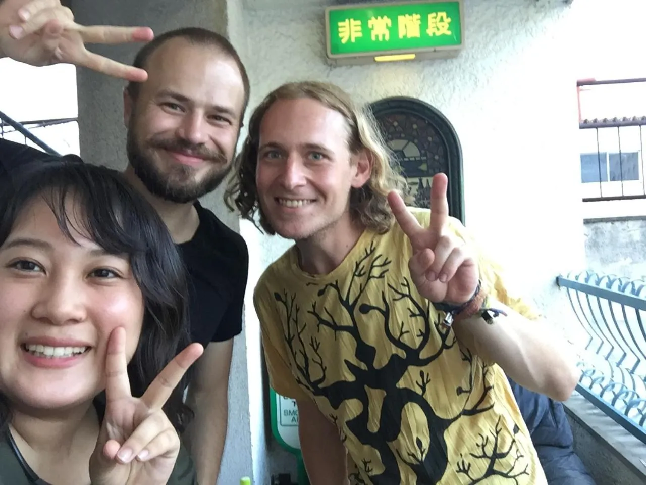 group of guests in Fukuoka Guesthouse Little Asia Kokura