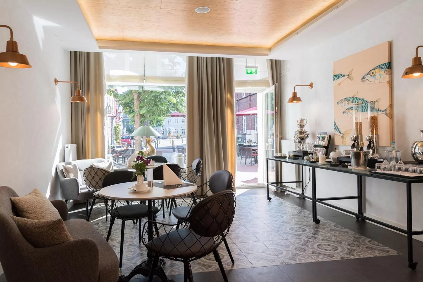 Buffet breakfast in Hotel Am Fischmarkt