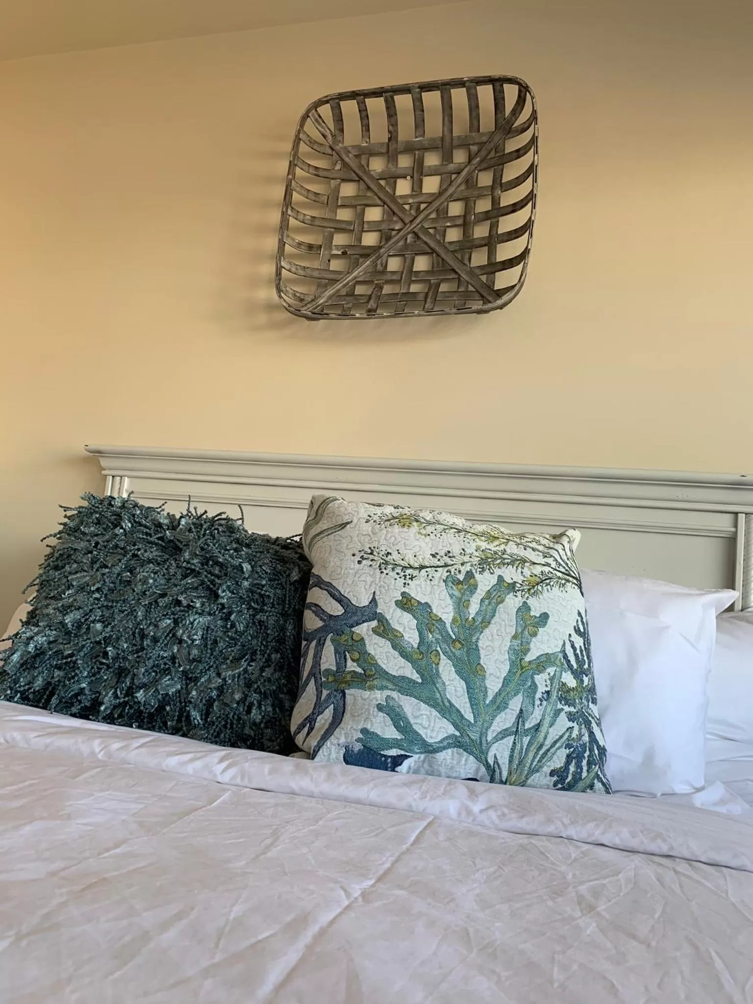 Bed in Ocean Glass Inn