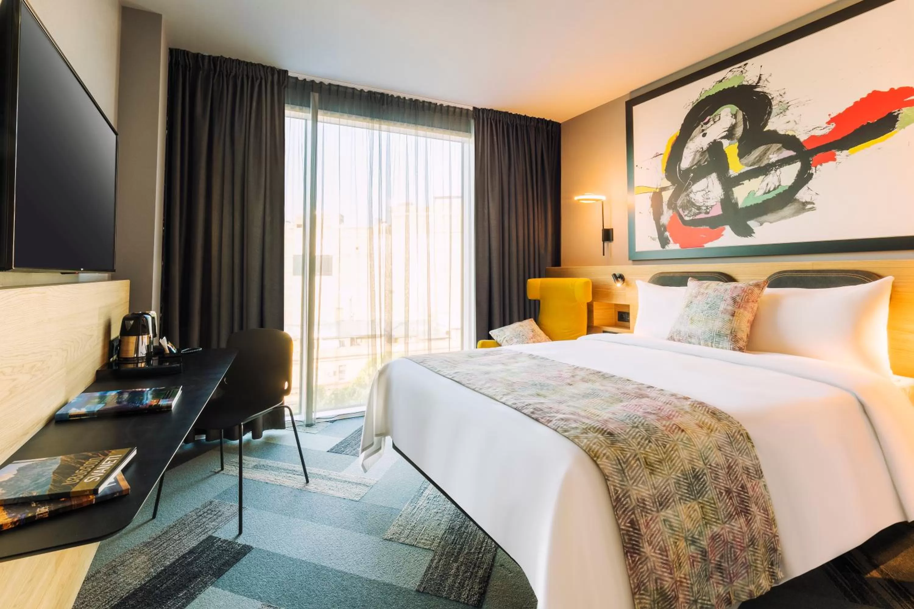 Bed in Radius Hotel Tbilisi