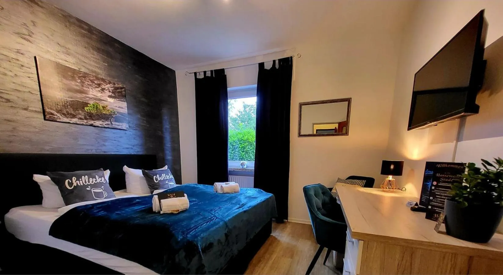 Bed in Hotel Schwedenkrone