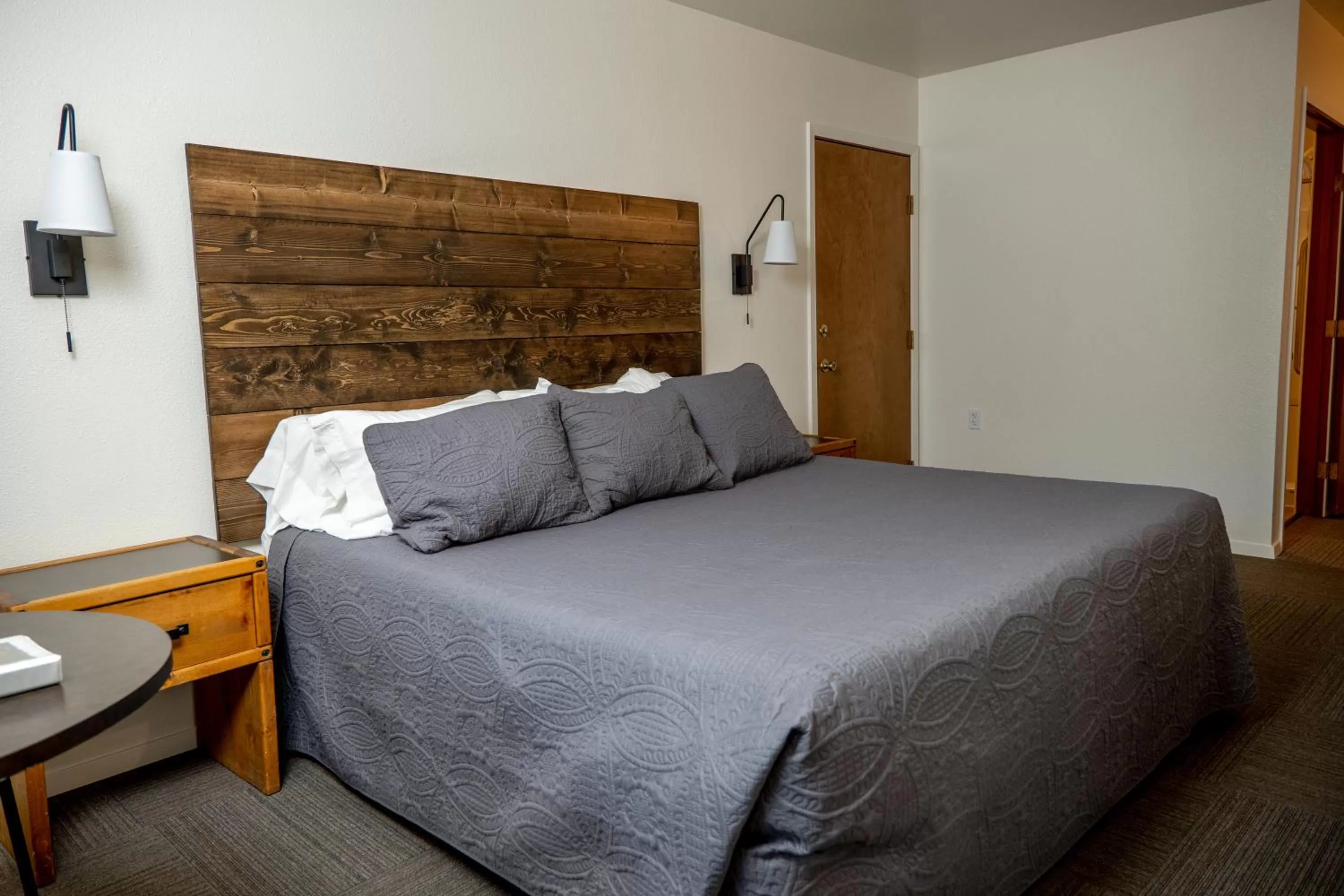 Bed in Eagle Cap Chalets