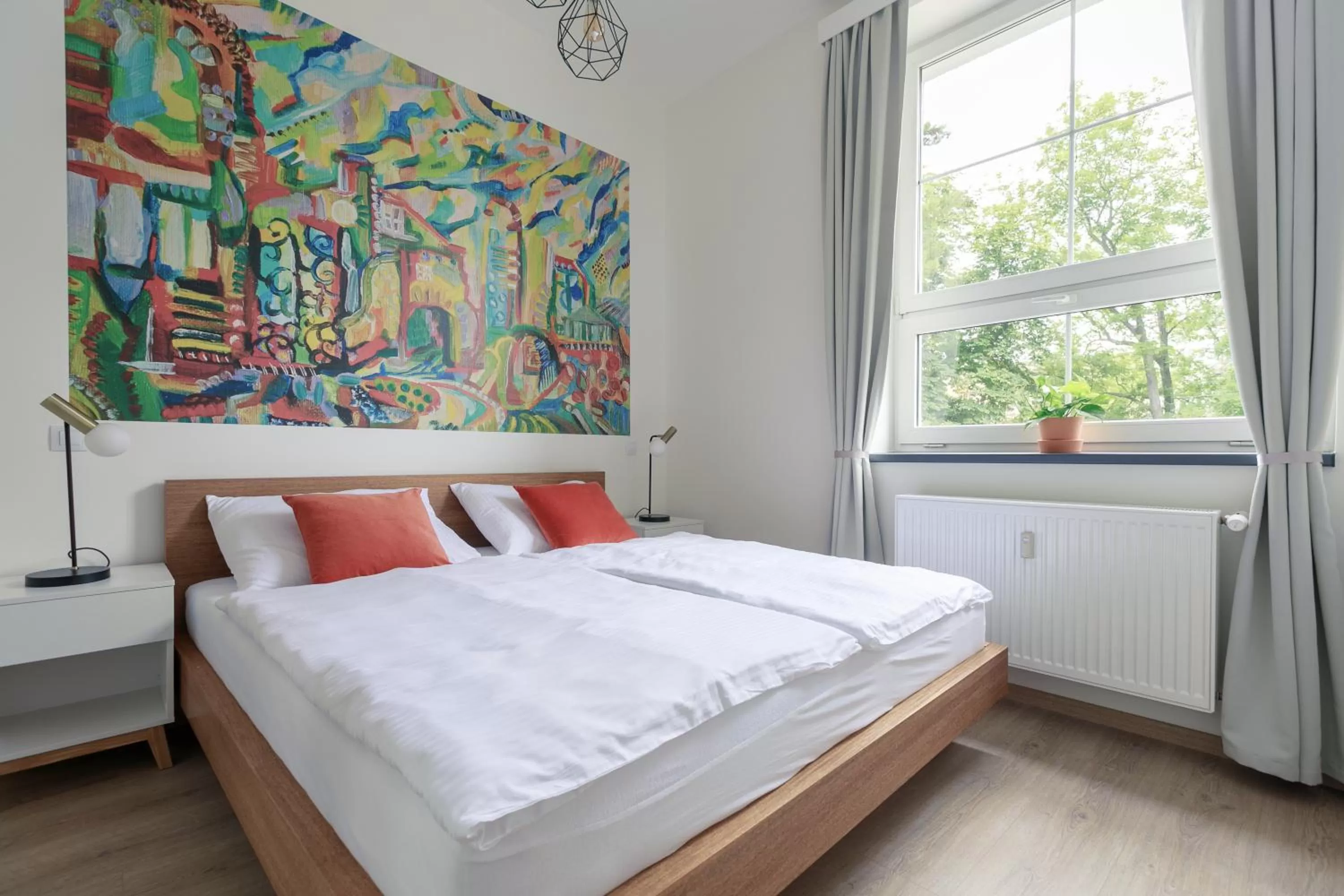 Bedroom, Bed in Avantgarde apartments