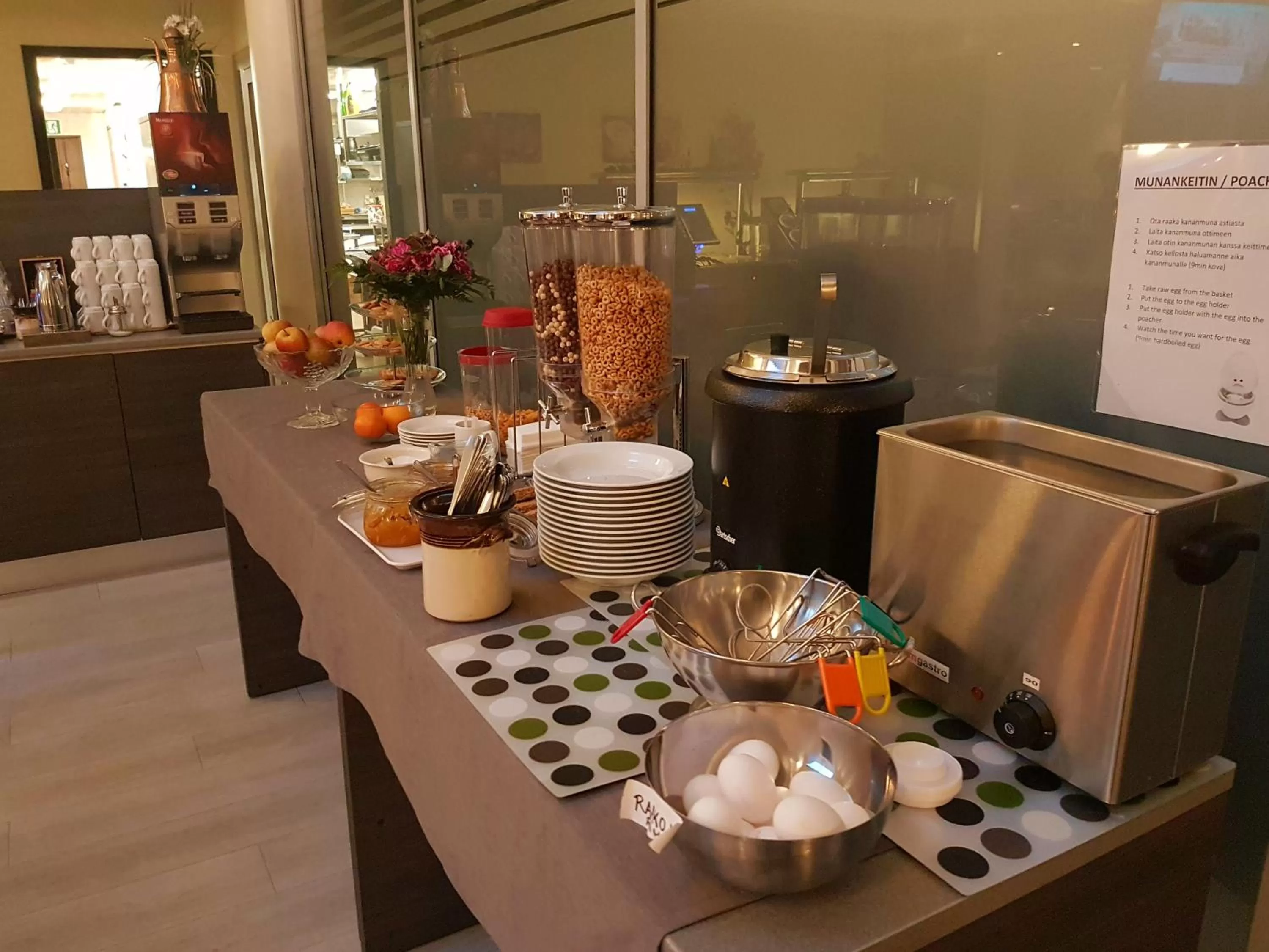 Continental breakfast in Sport Hotel Kantri