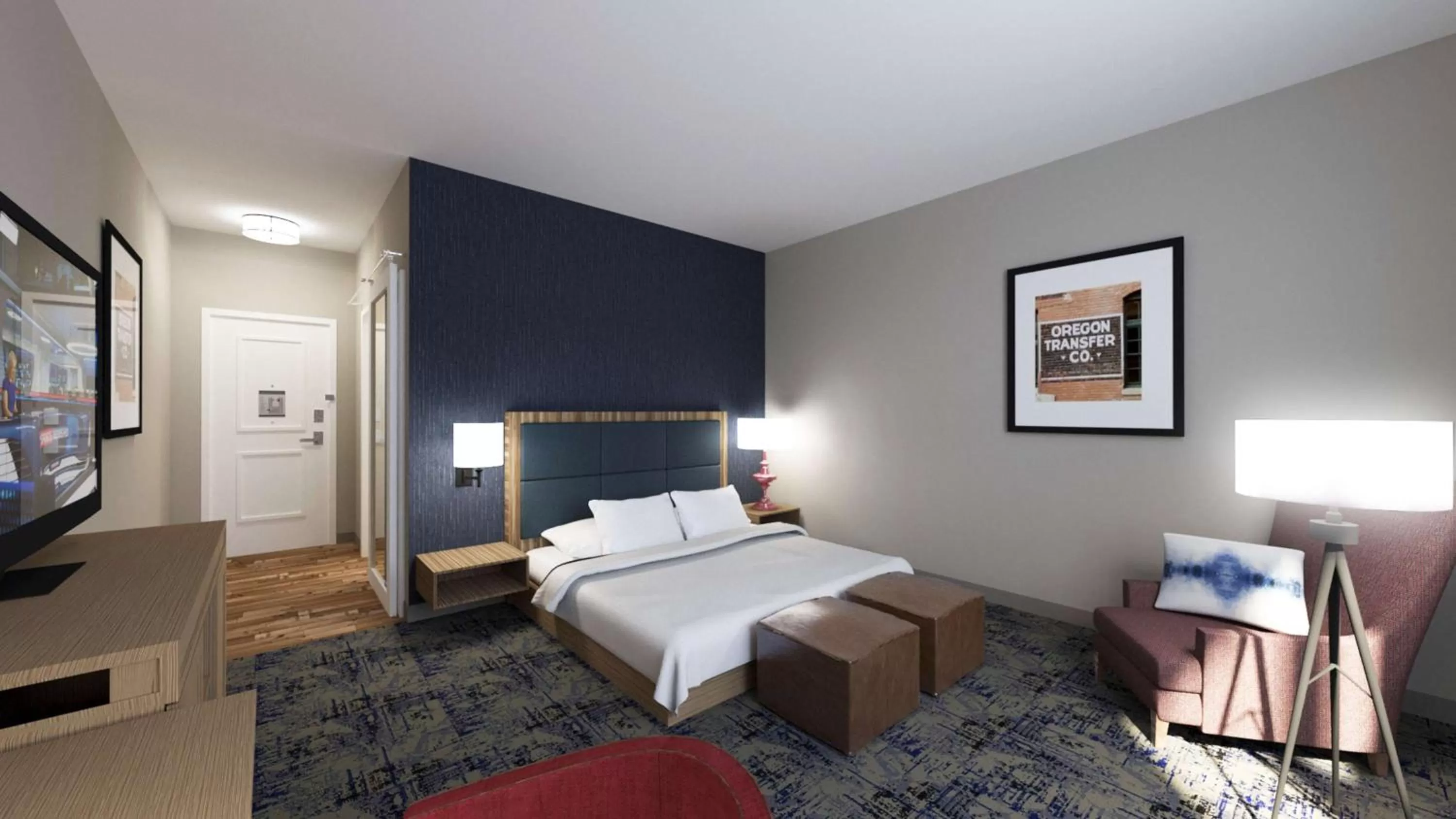 Bed in Hampton Inn And Suites By Hilton Portland-Pearl District
