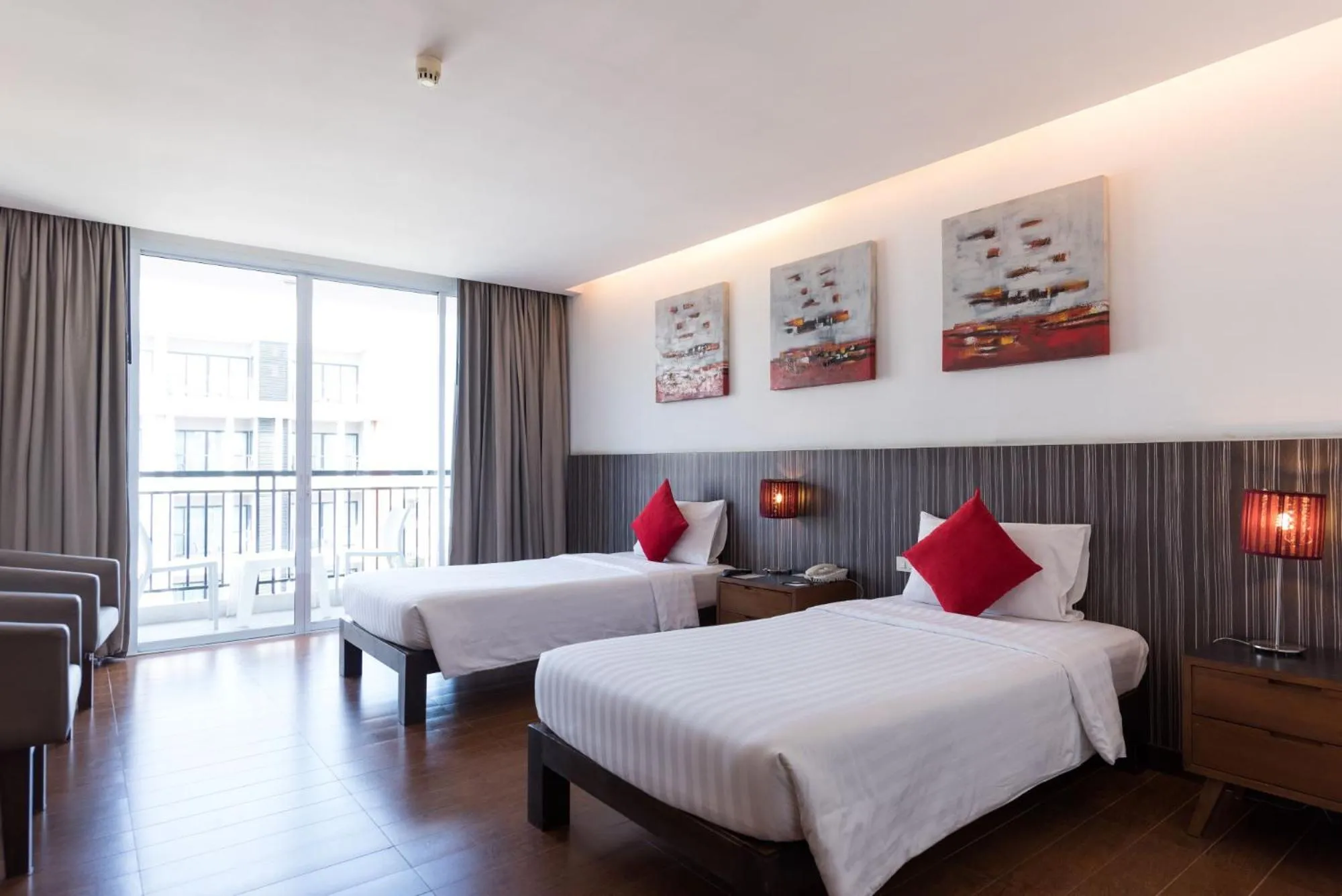 Bed in Hotel J Pattaya