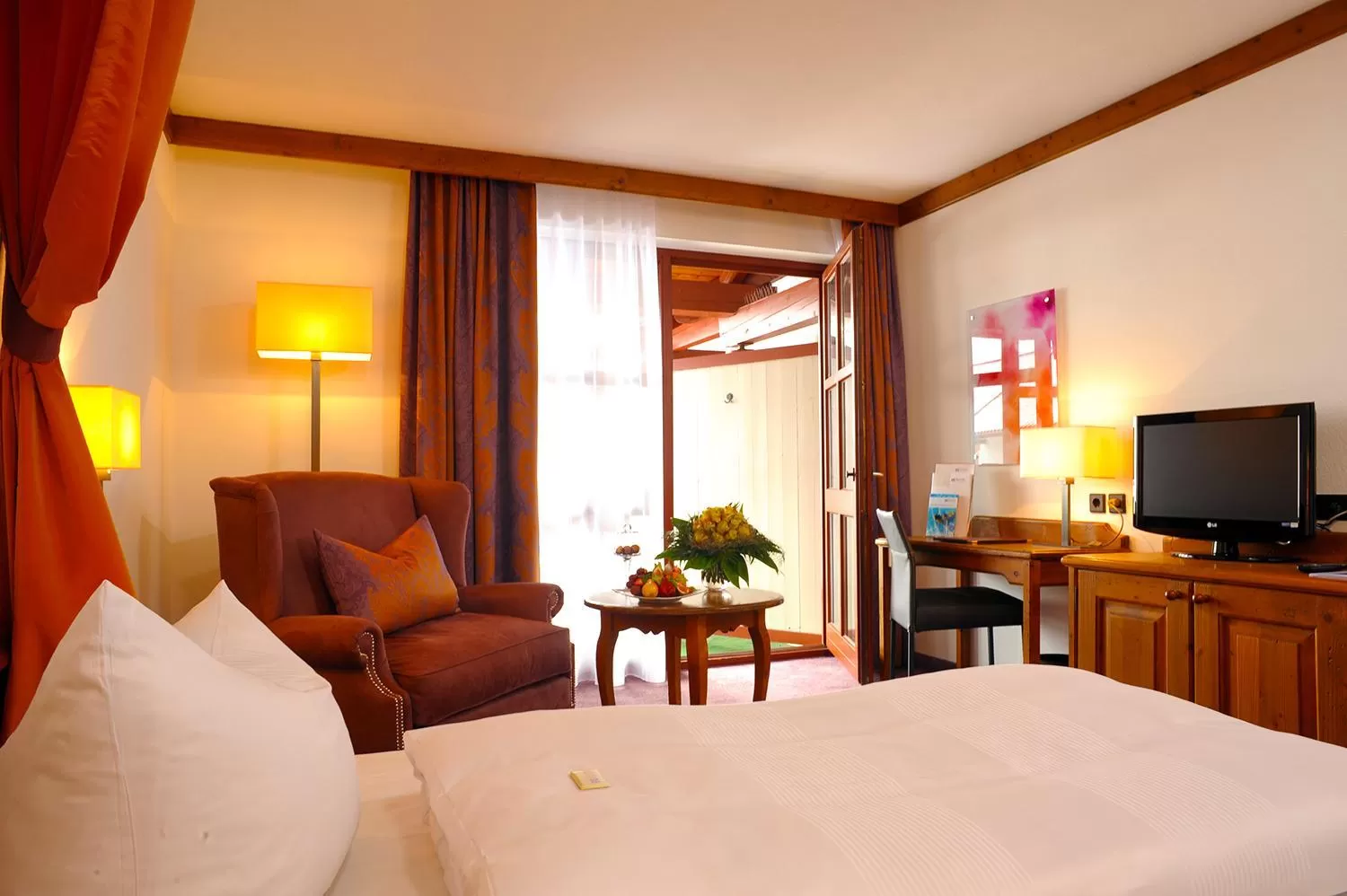 Bed in Hotel Fürstenhof