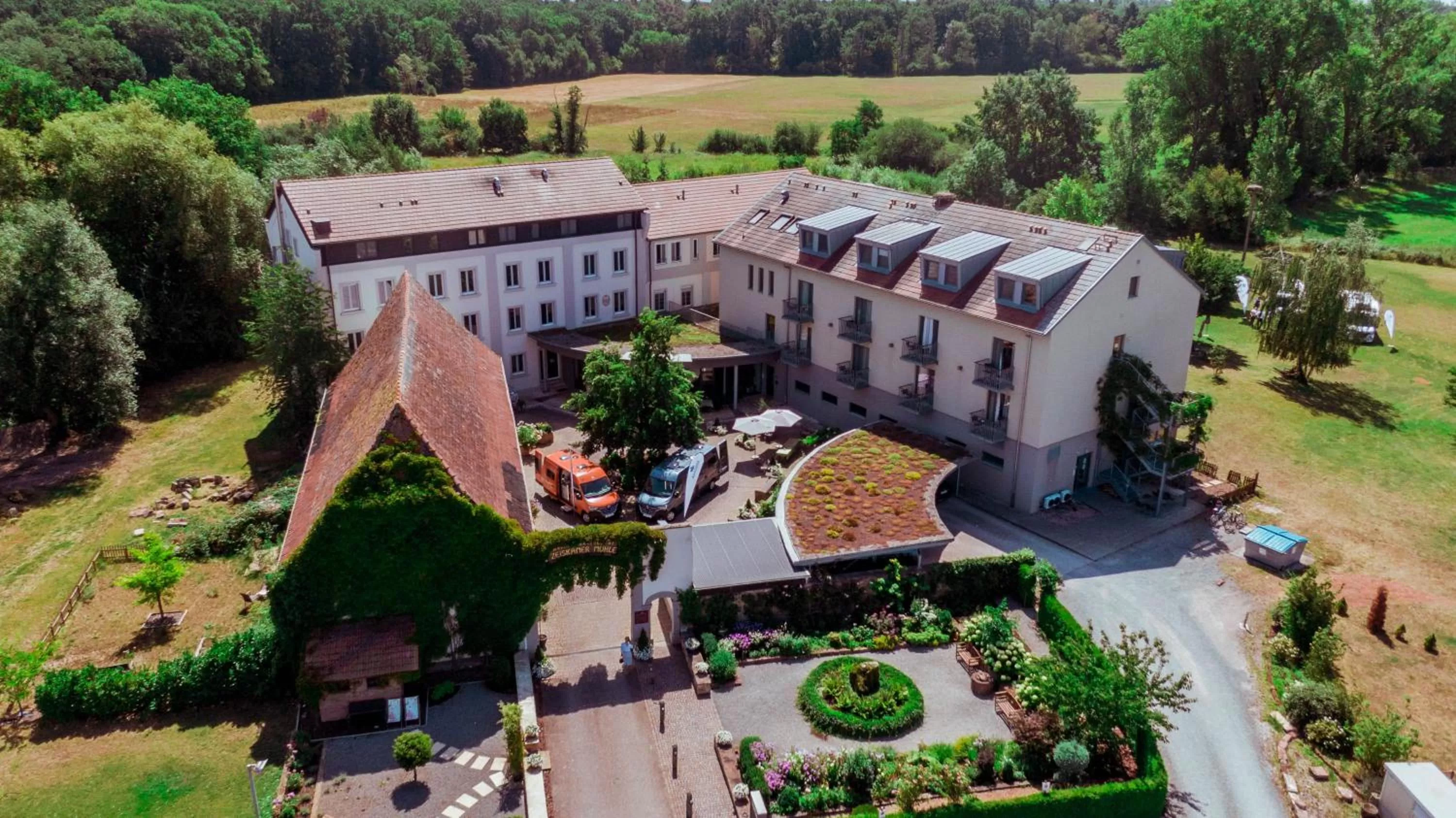 Bird's eye view in Hotel Restaurant Zeiskamer Mühle
