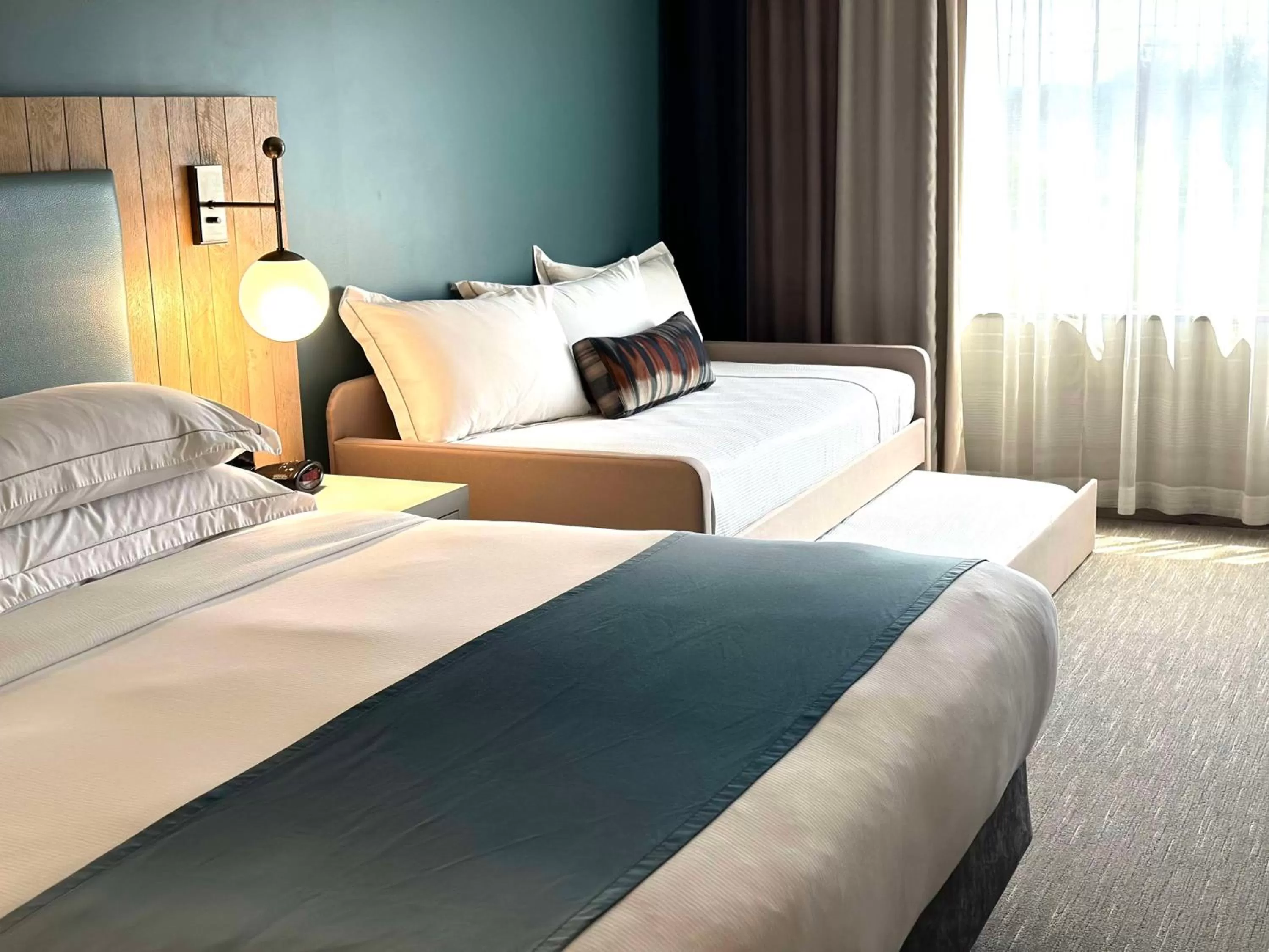 Bed in SunCoast Hotel Anaheim, Tapestry Collection by Hilton