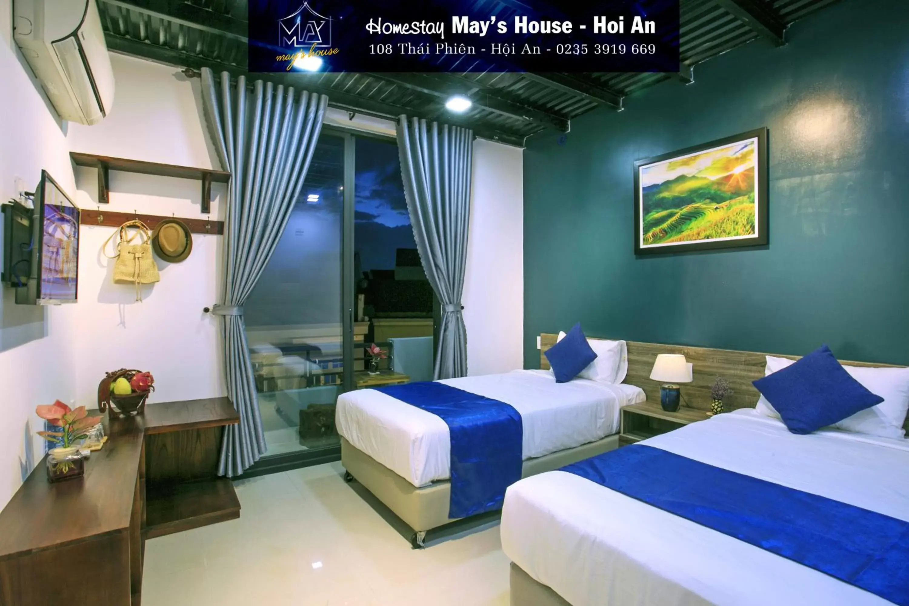 Standard Double or Twin Room with Balcony in May's House Hoi An Standard Double or Twin Room with Balcony in May's House Hoi An