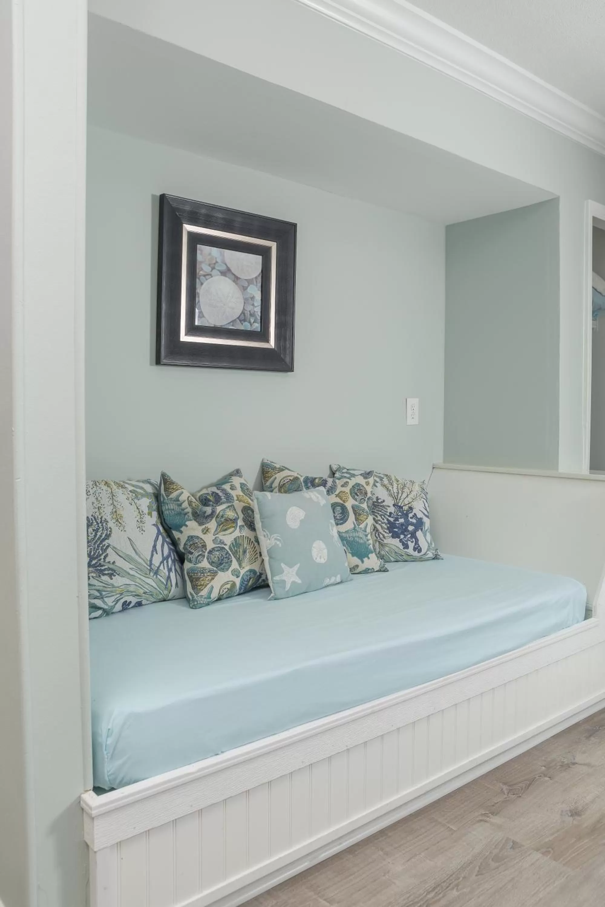Bed in The Saint Augustine Beach House