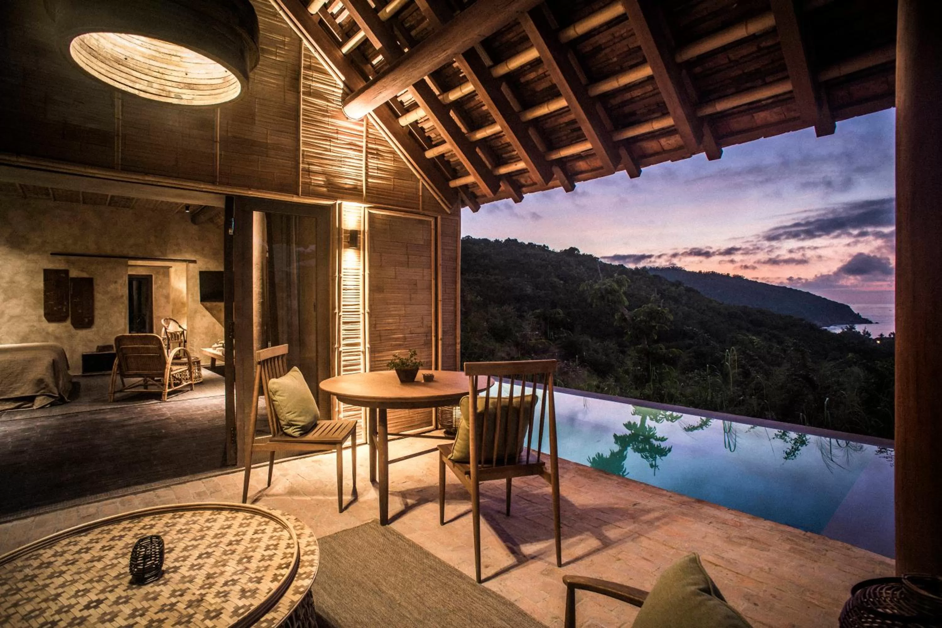 Pool view in Zannier Bai San Hô