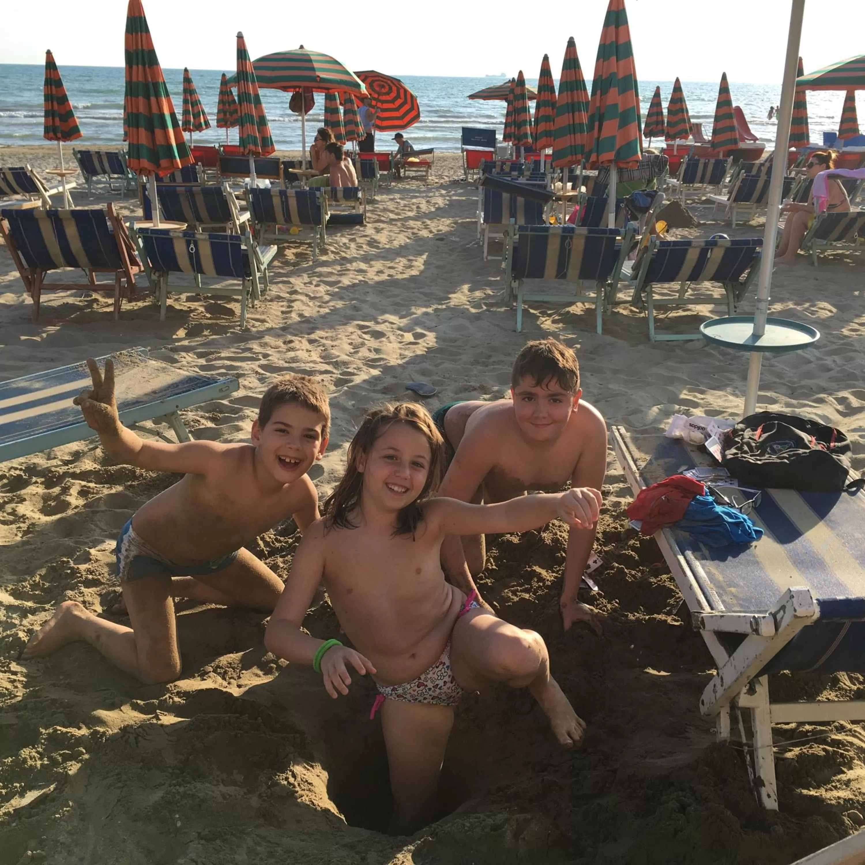 Beach, Guests in Hotel Kamomil