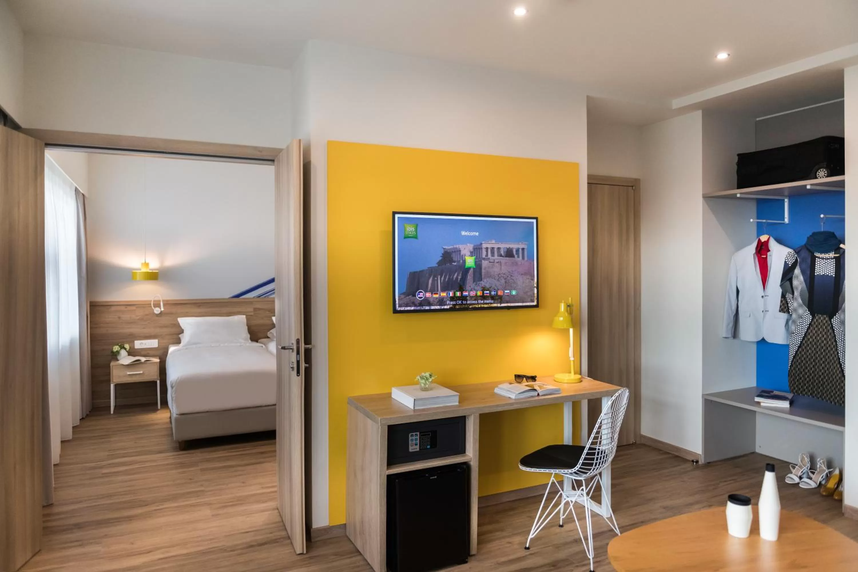 Bed in ibis Styles Athens Routes