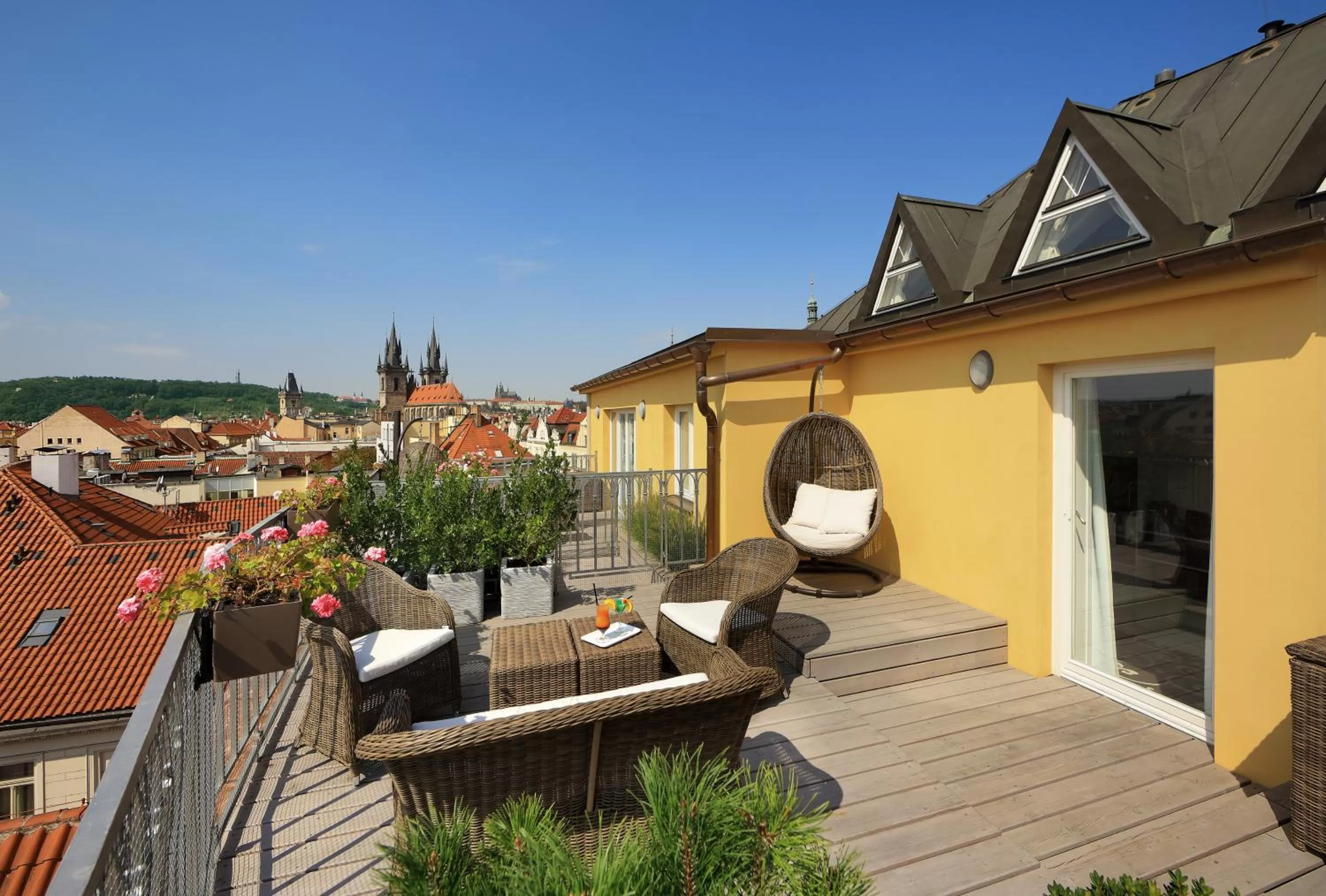 Balcony/Terrace in Grand Hotel Bohemia