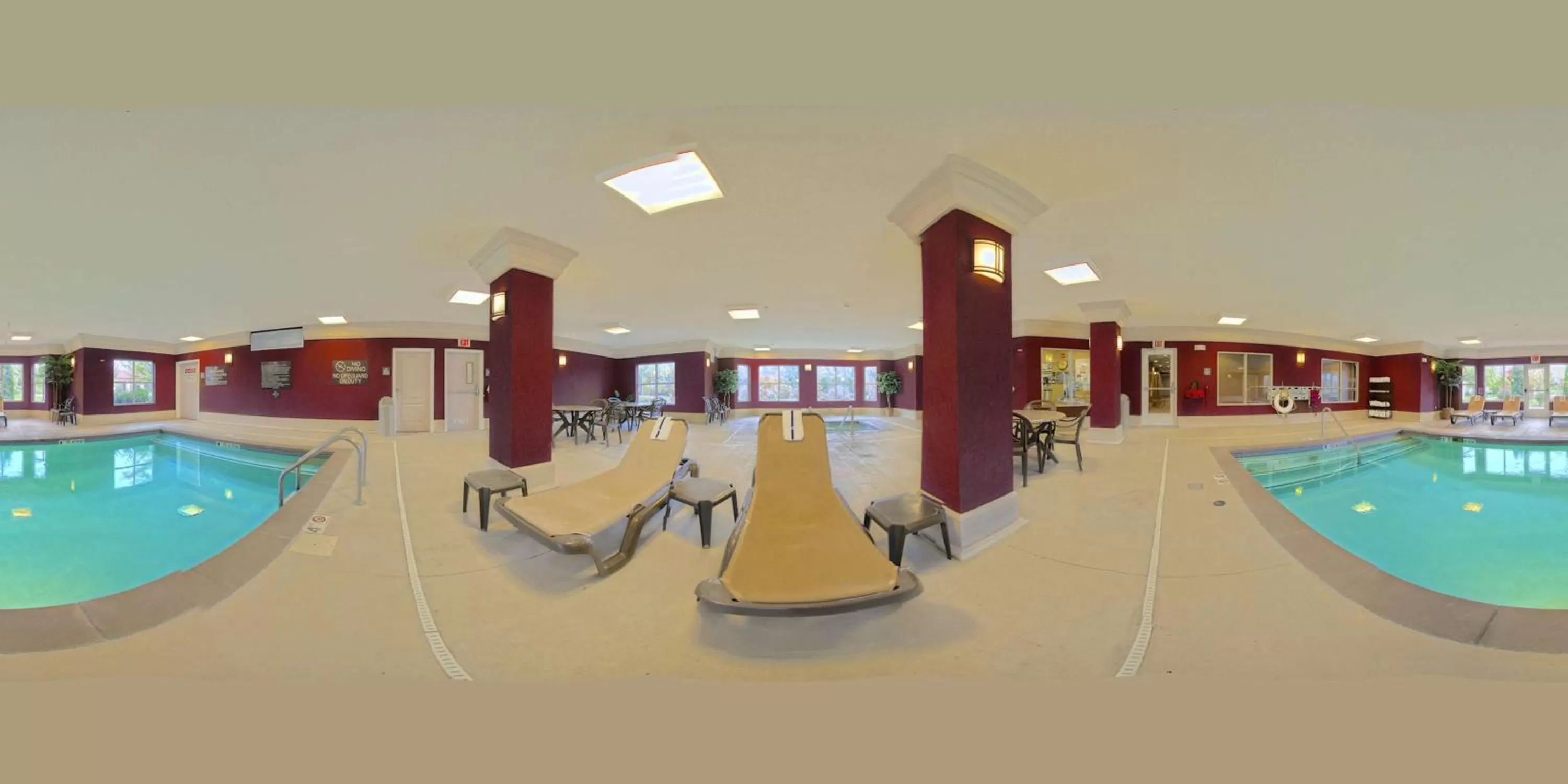 Pool view in Homewood Suites by Hilton Bloomington