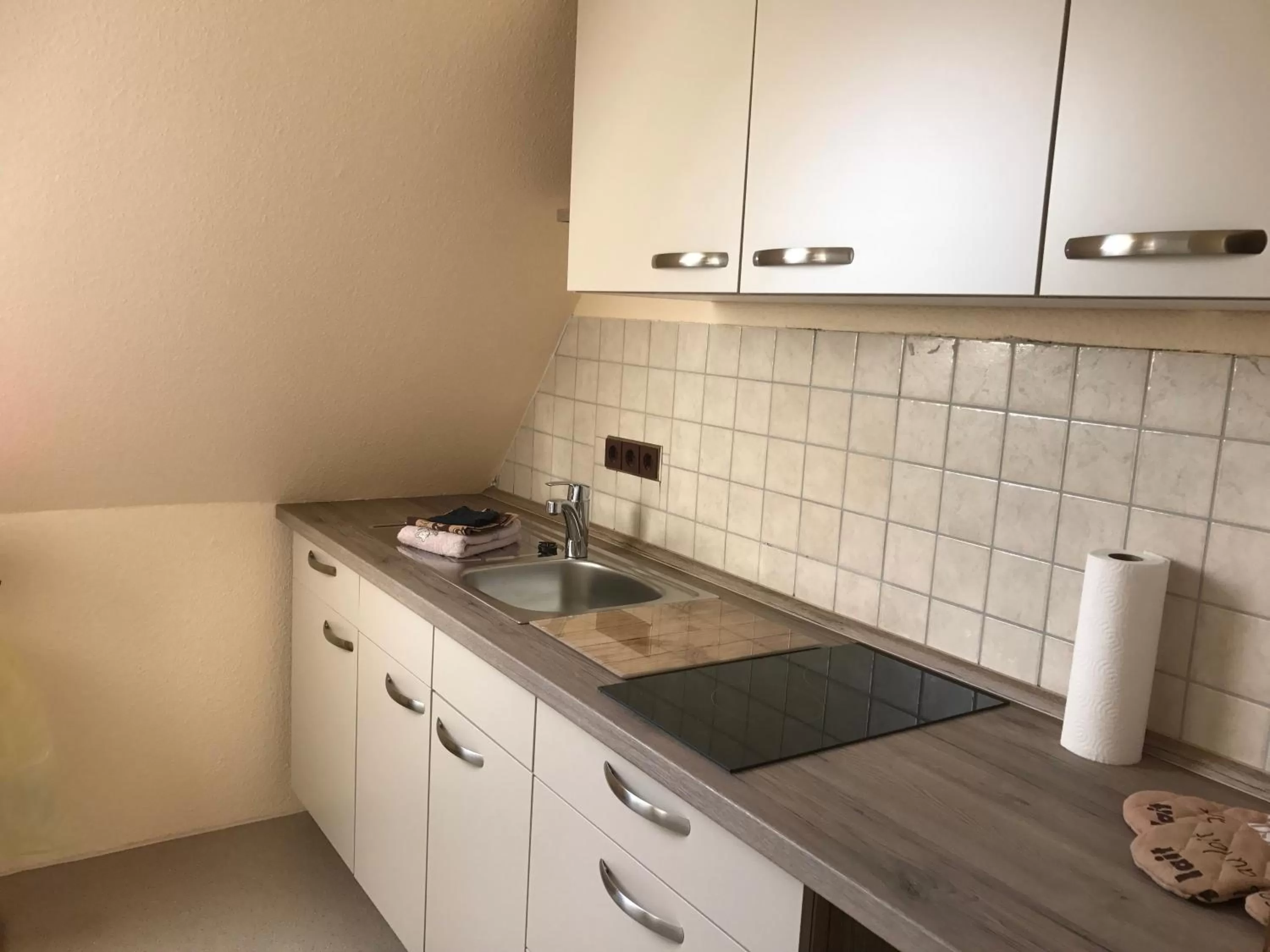 Kitchen or kitchenette in Hotel Seemeile