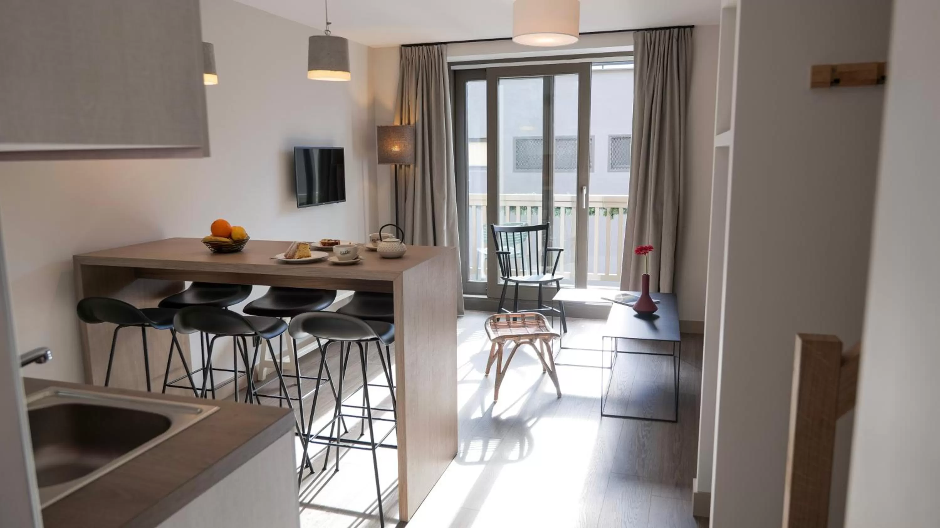 Seating area in Le Génépy - Appart'hôtel de Charme