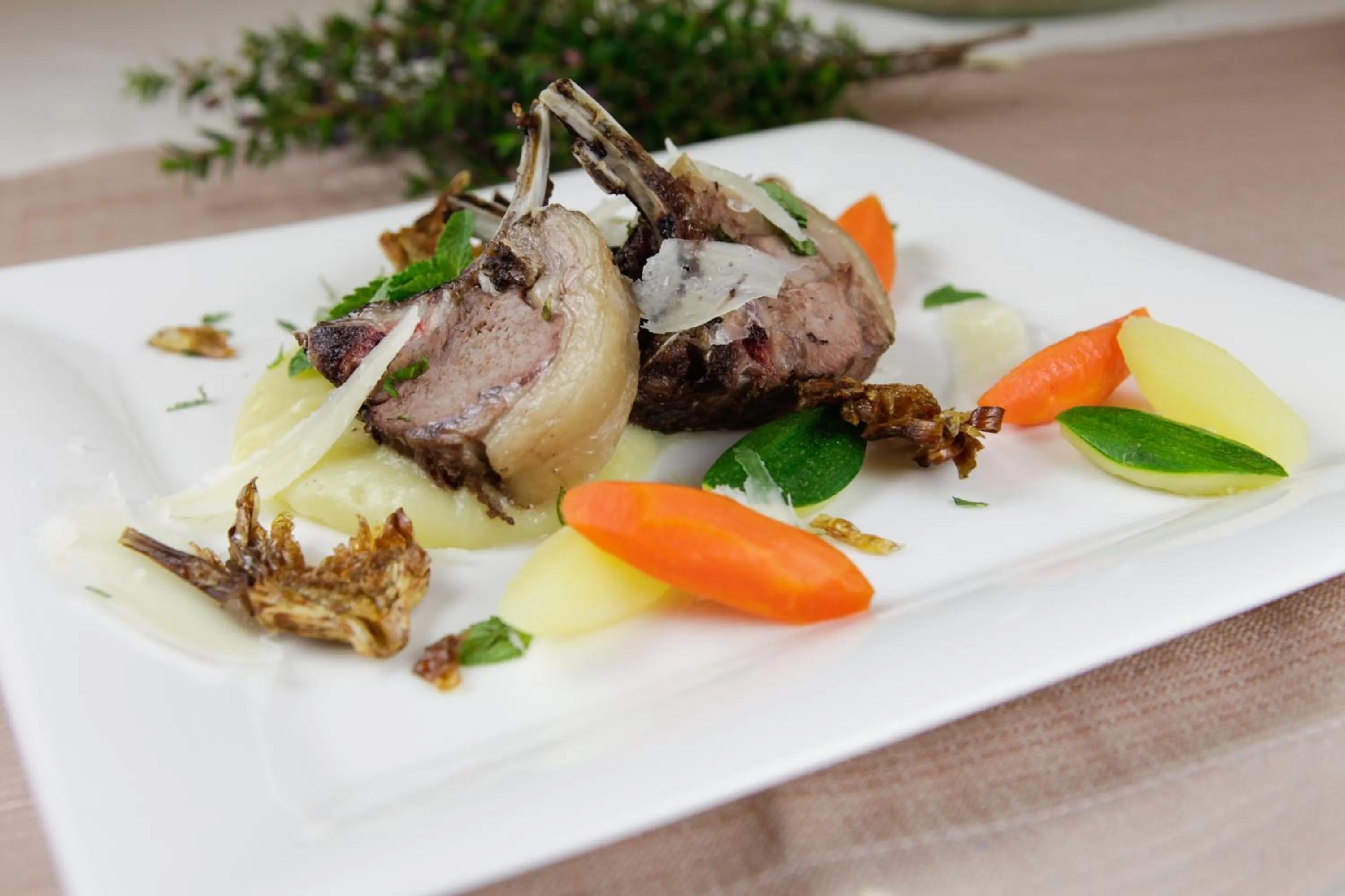 Food in Hotel Fontana Olente