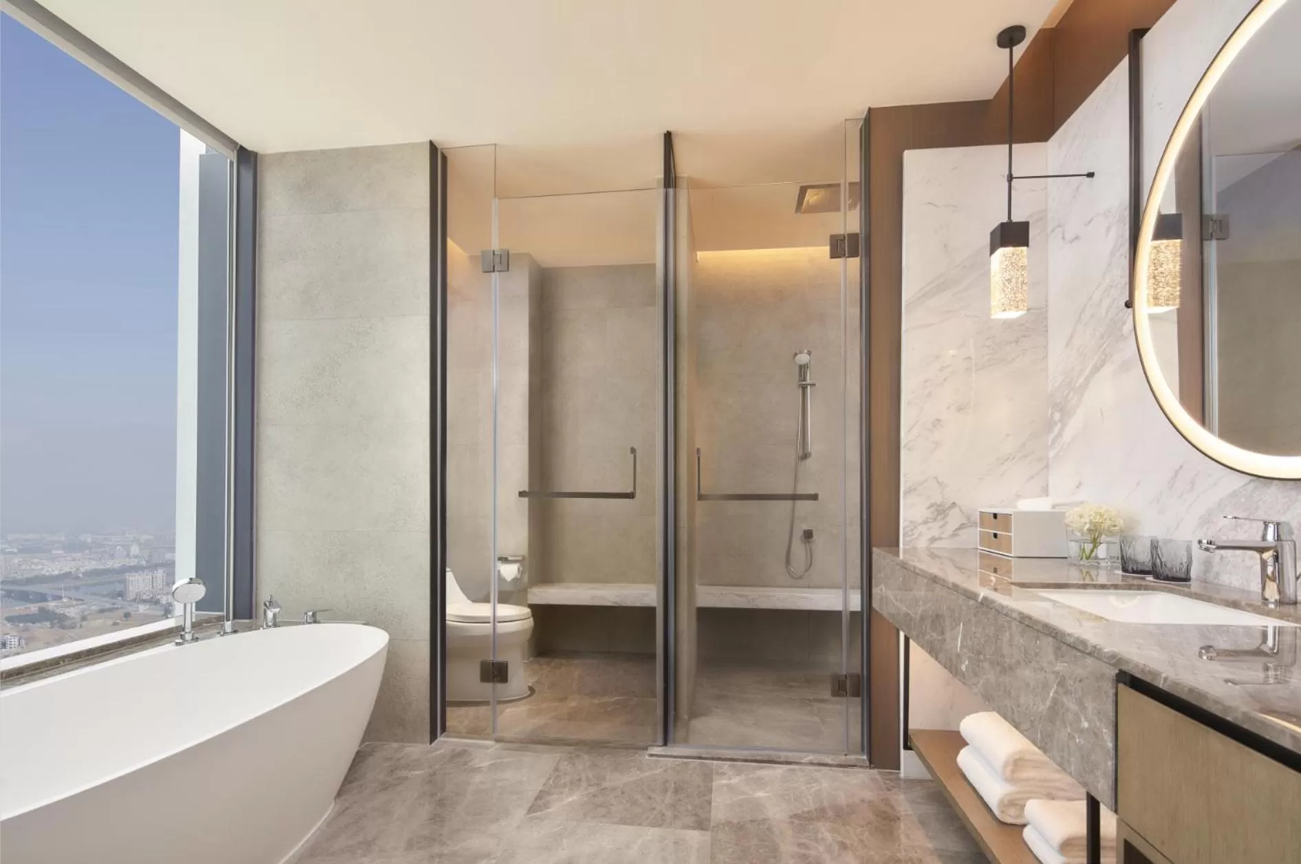 Bathroom in Jinhua Marriott Hotel