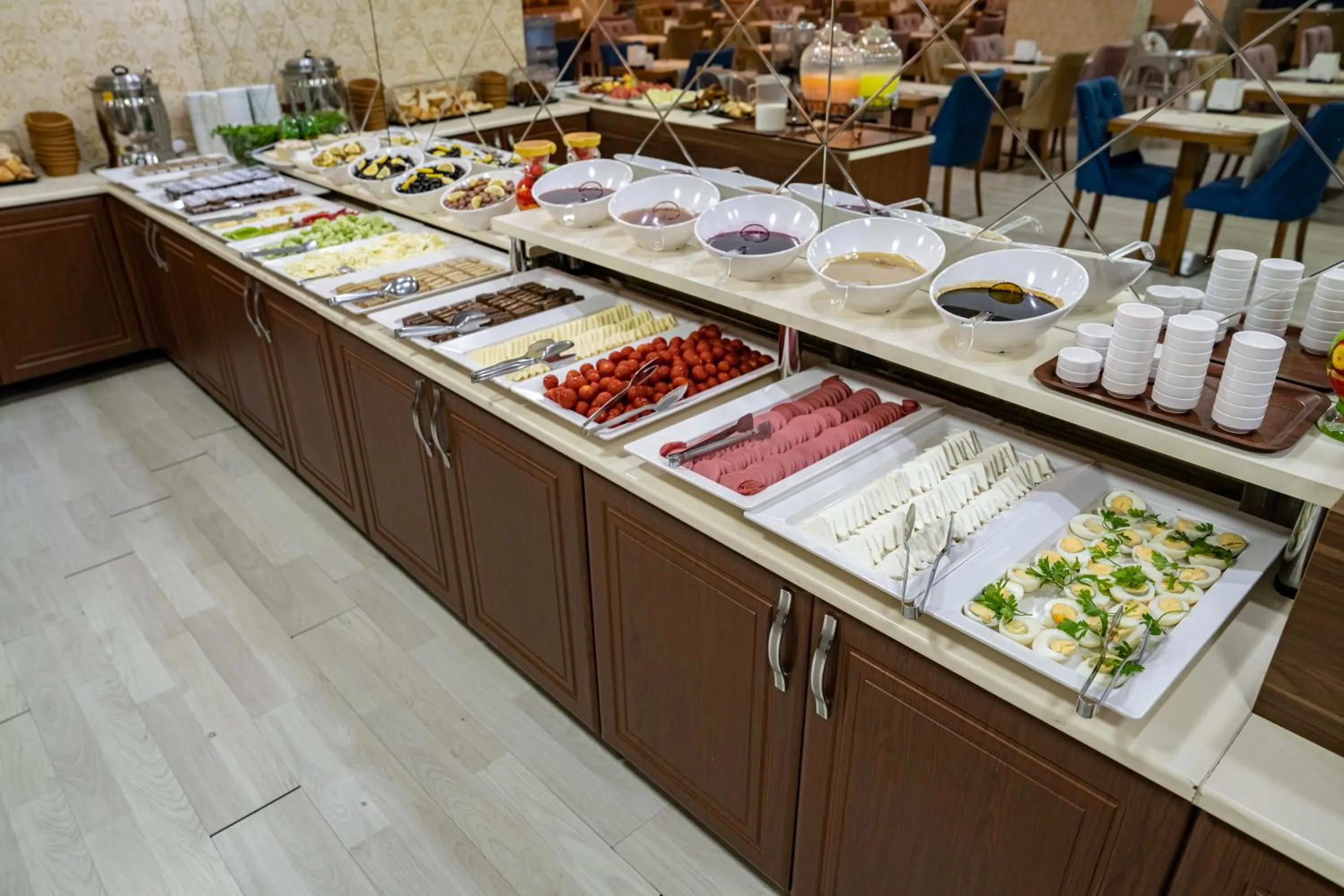 Buffet breakfast in Grand Hamit Hotel